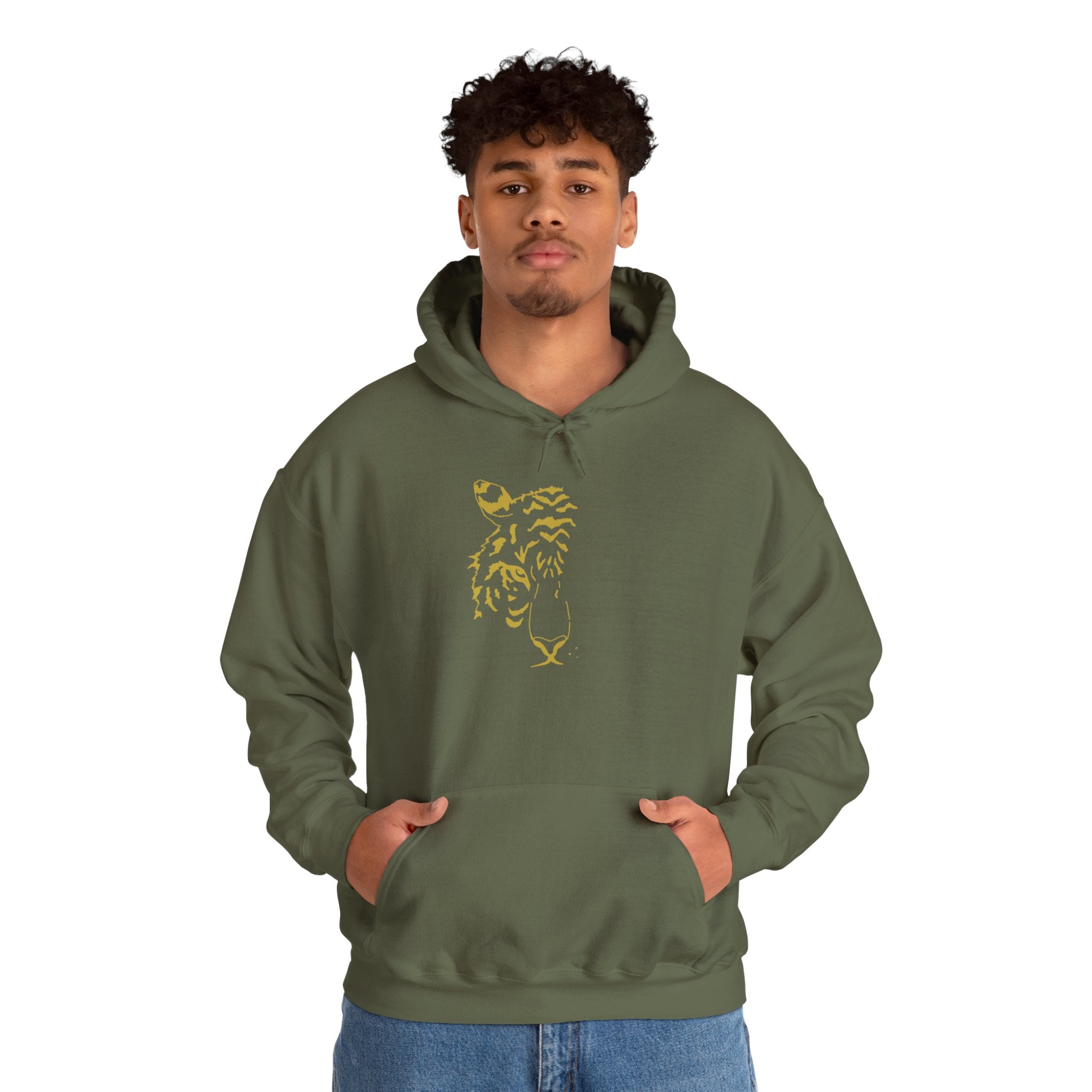 Gold-Finish Tiger Hoodie
