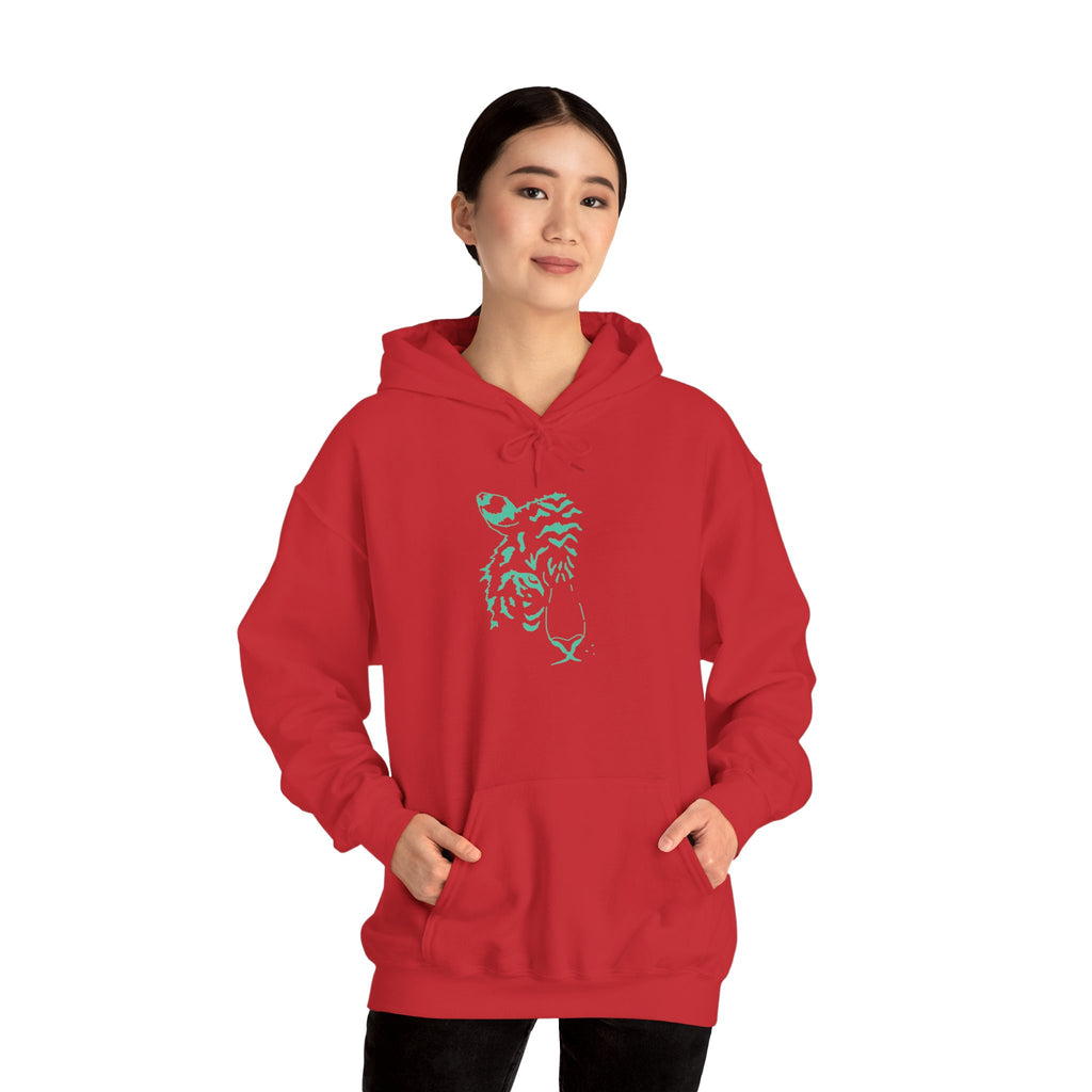 Cyan Tiger Hoodie