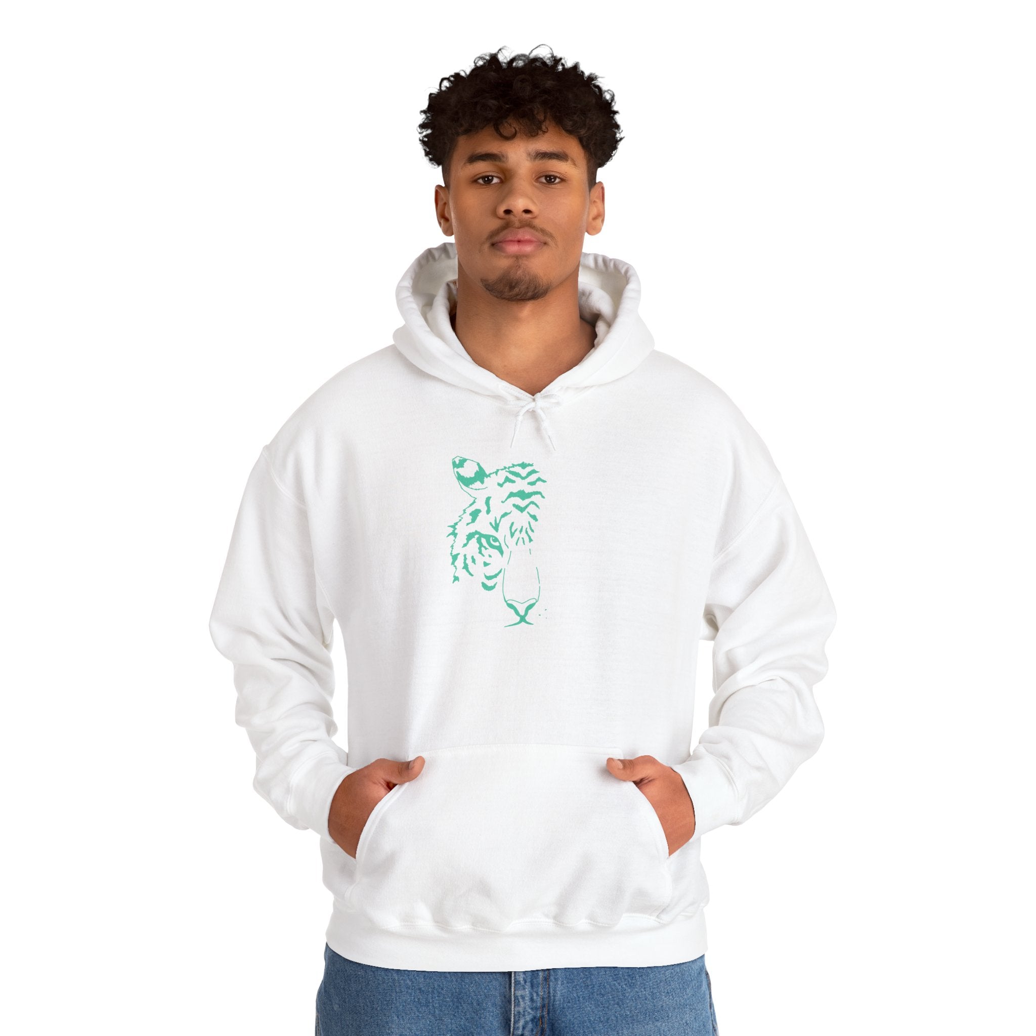 Cyan Tiger Hoodie