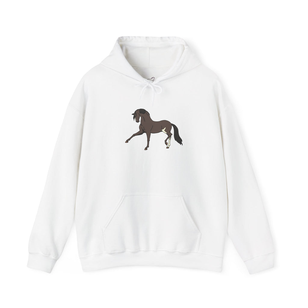 Elegant Brown Trotting Horse Sweatshirt