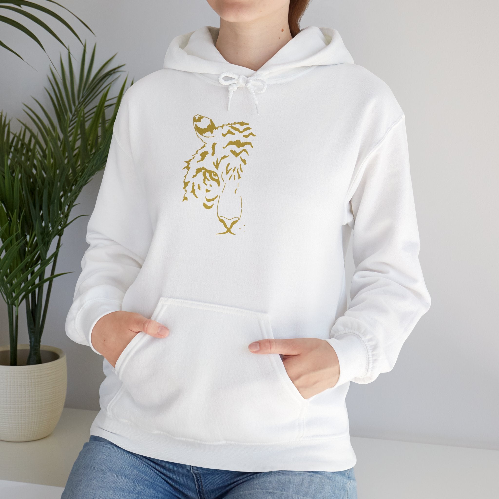 Gold-Finish Tiger Hoodie