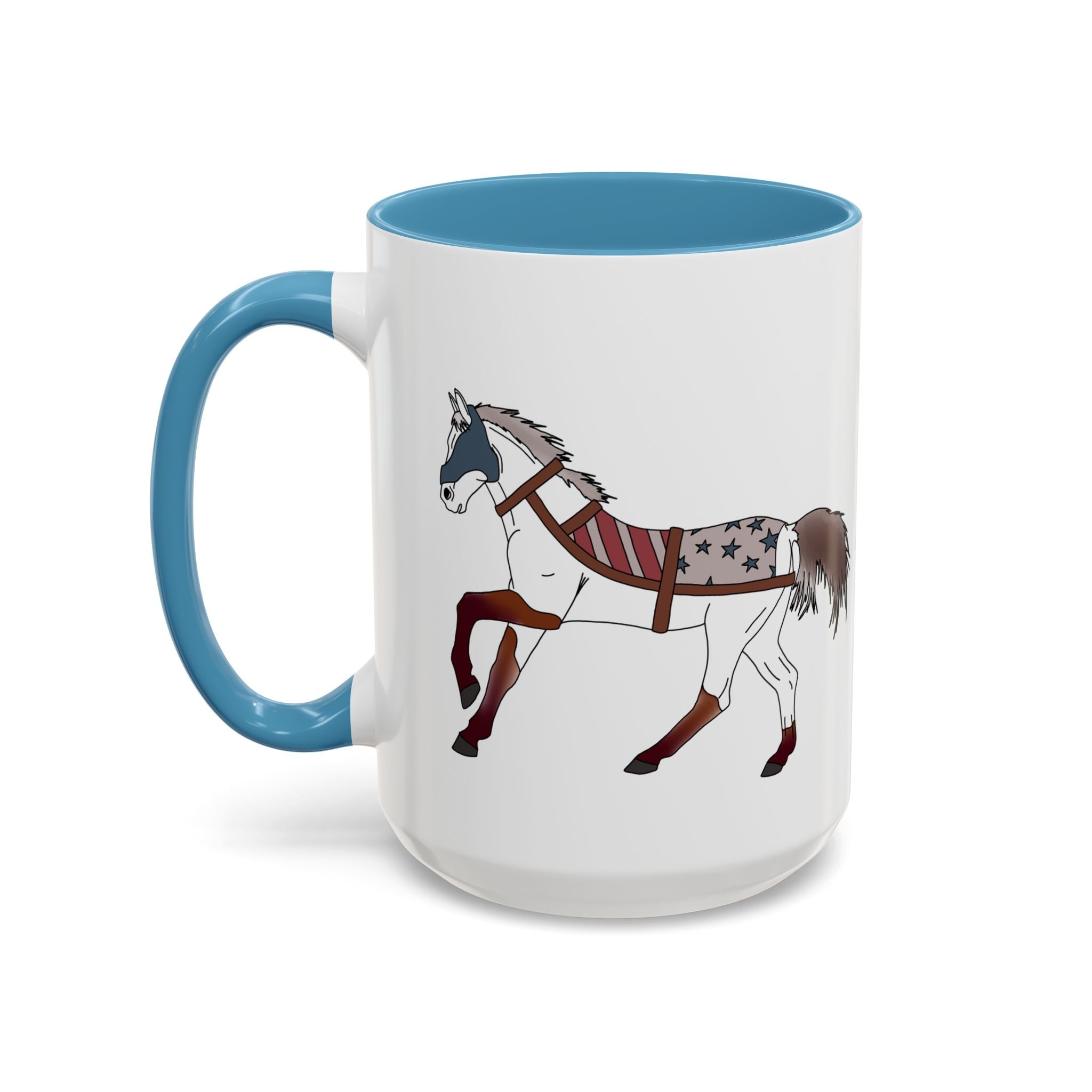 USA Horse Rustic Accent Coffee Mug