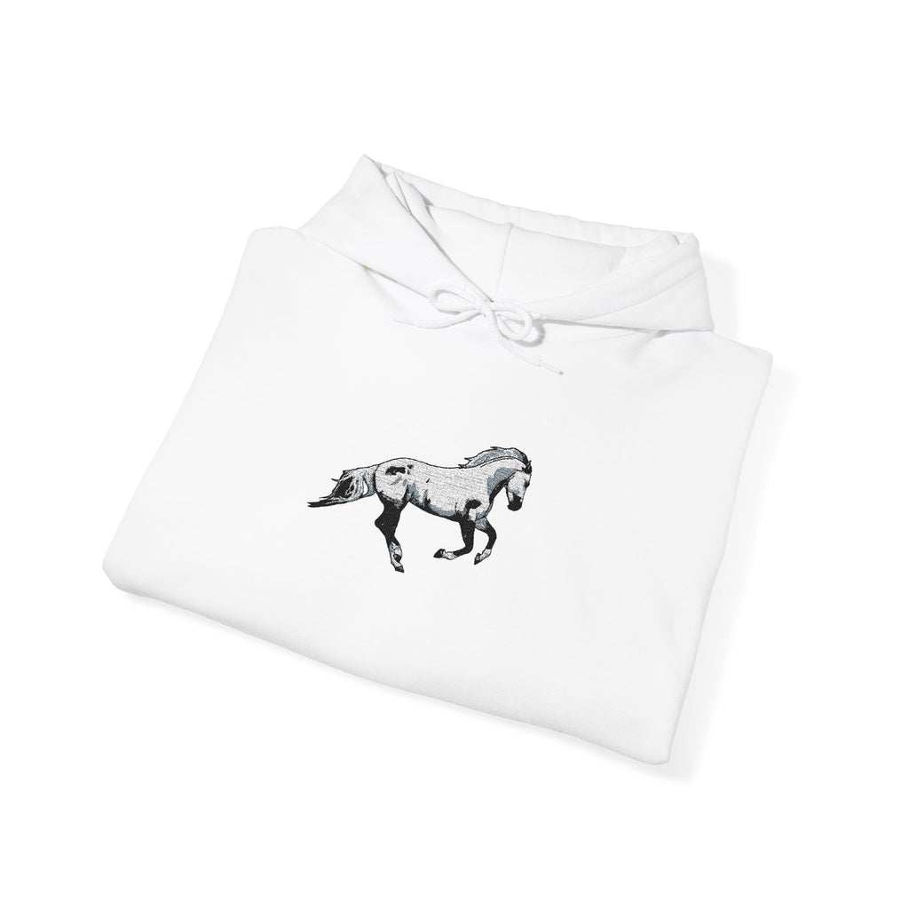 Embroidered Horse Hoodie