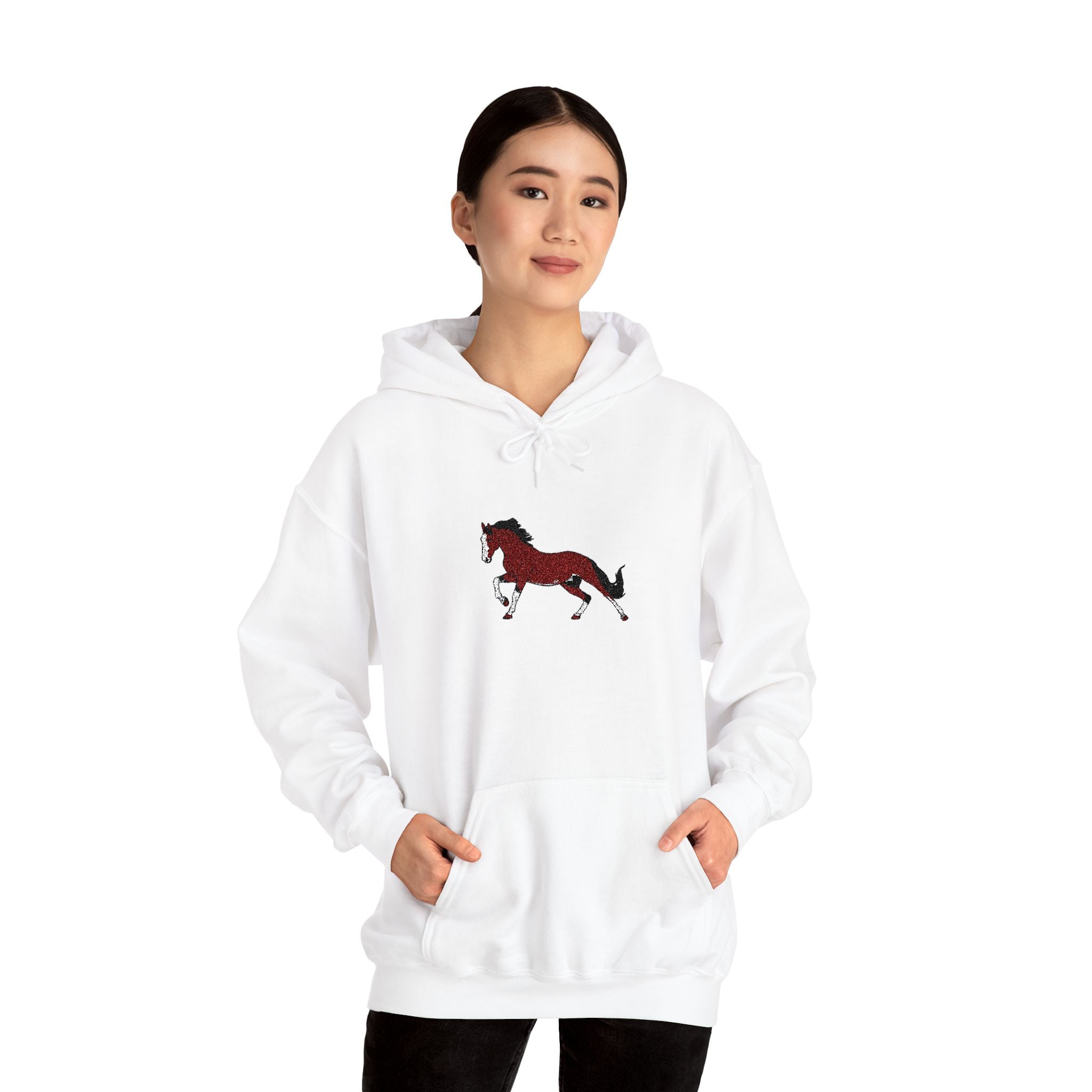 Red Running Horse Sweatshirt