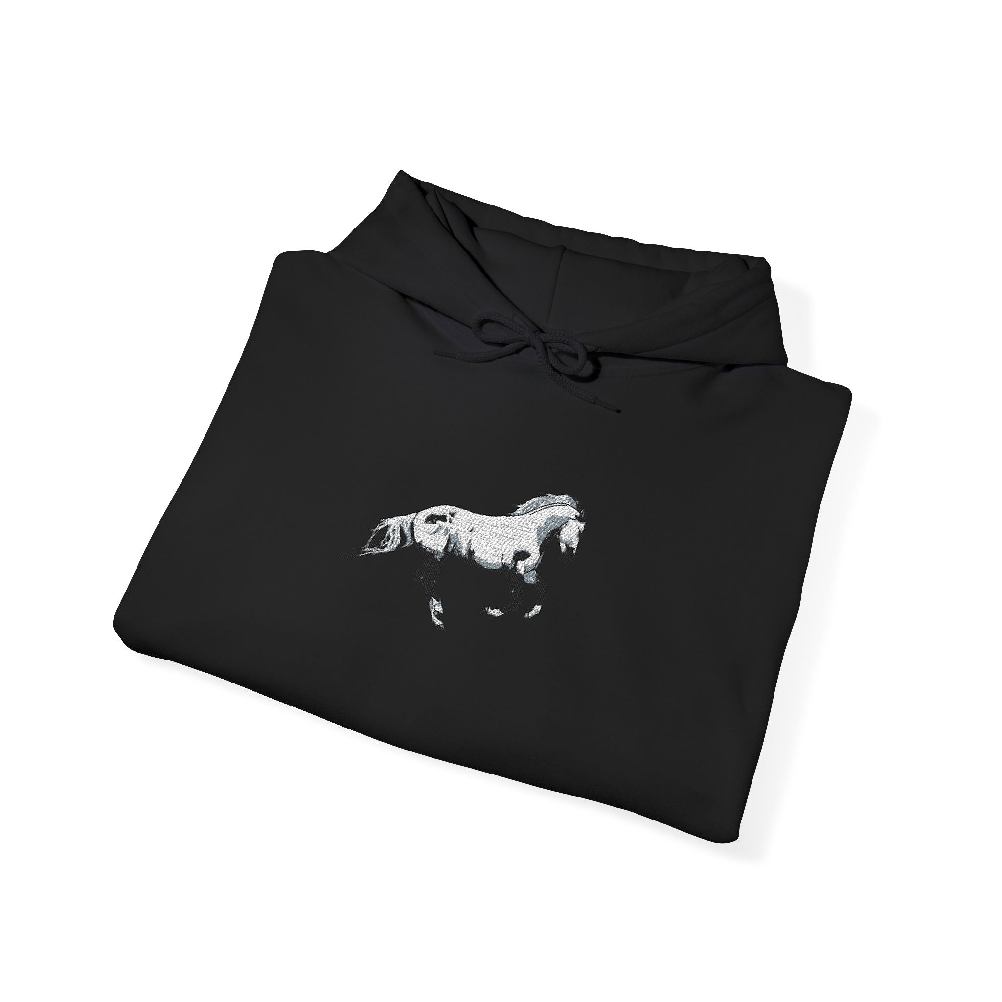 Embroidered Horse Hoodie