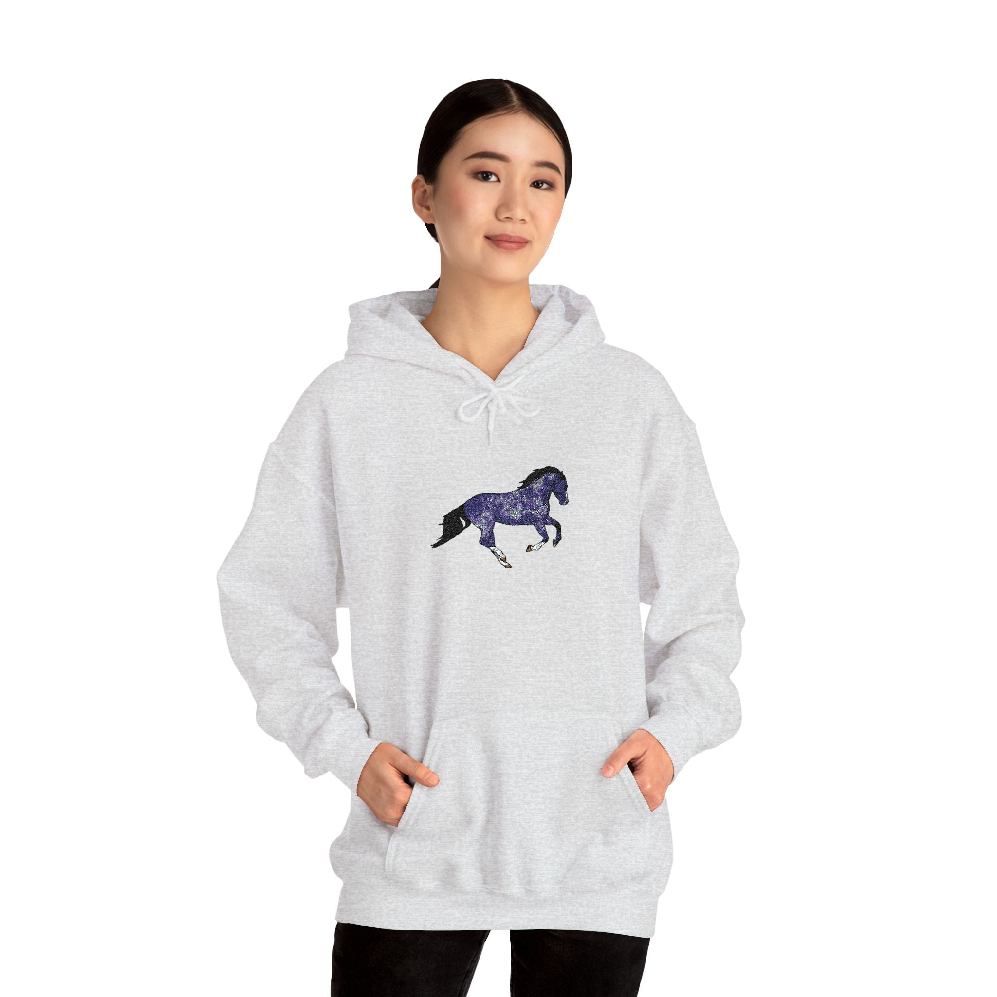 Horse Dapple Grey Hooded Sweatshirt