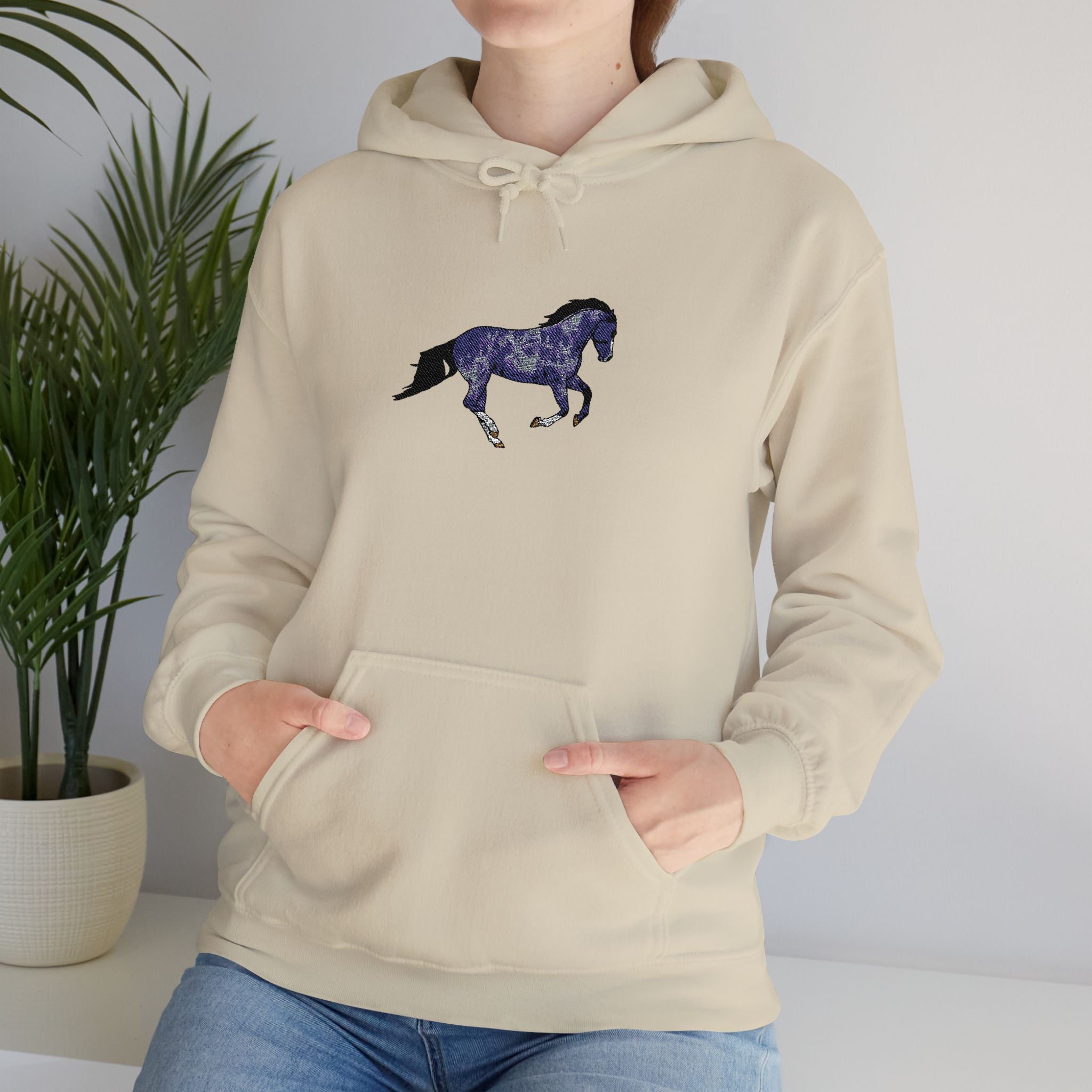 Horse Dapple Grey Hooded Sweatshirt