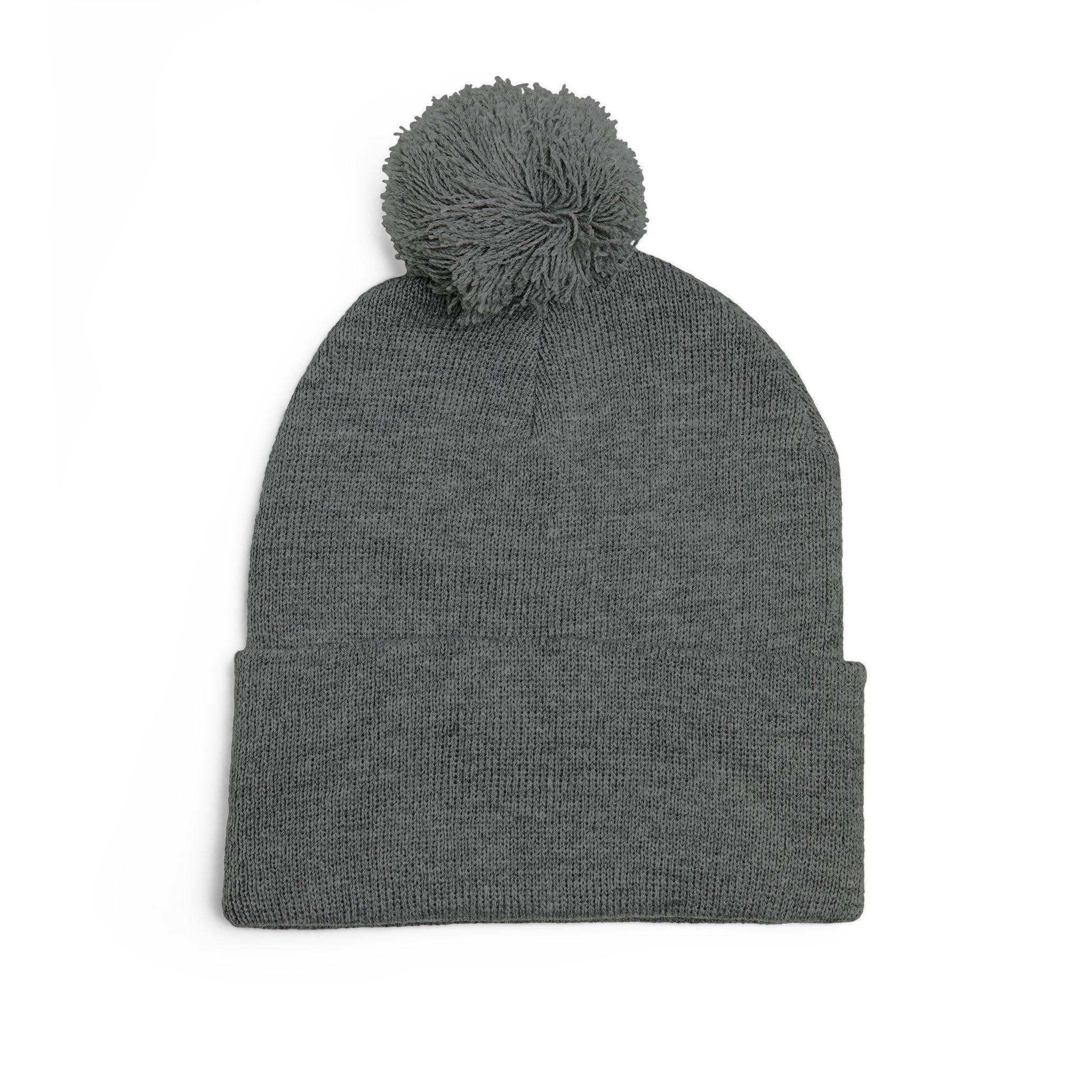 Casey's Embroidered Pom-Pom Winter Hat