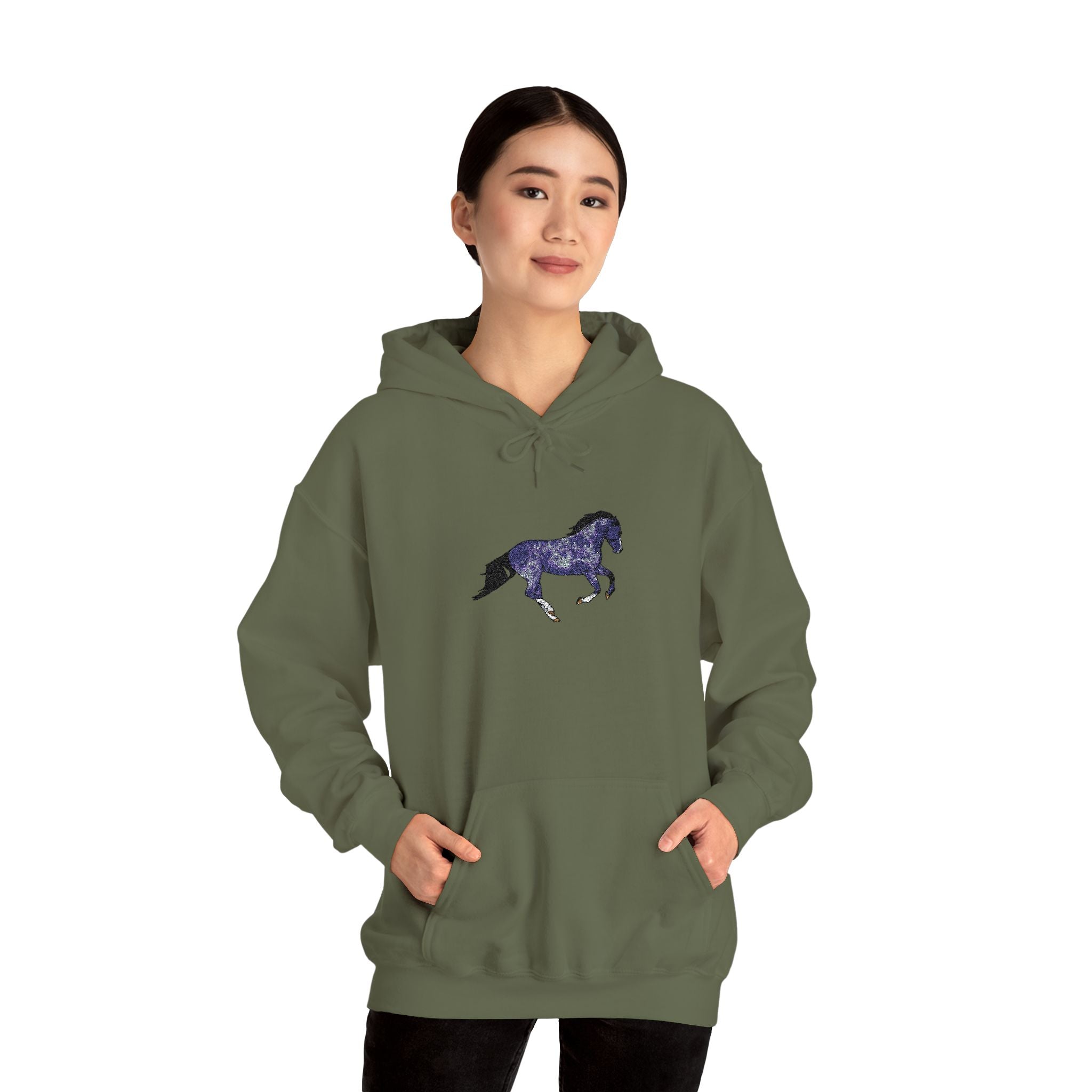 Horse Dapple Grey Hooded Sweatshirt