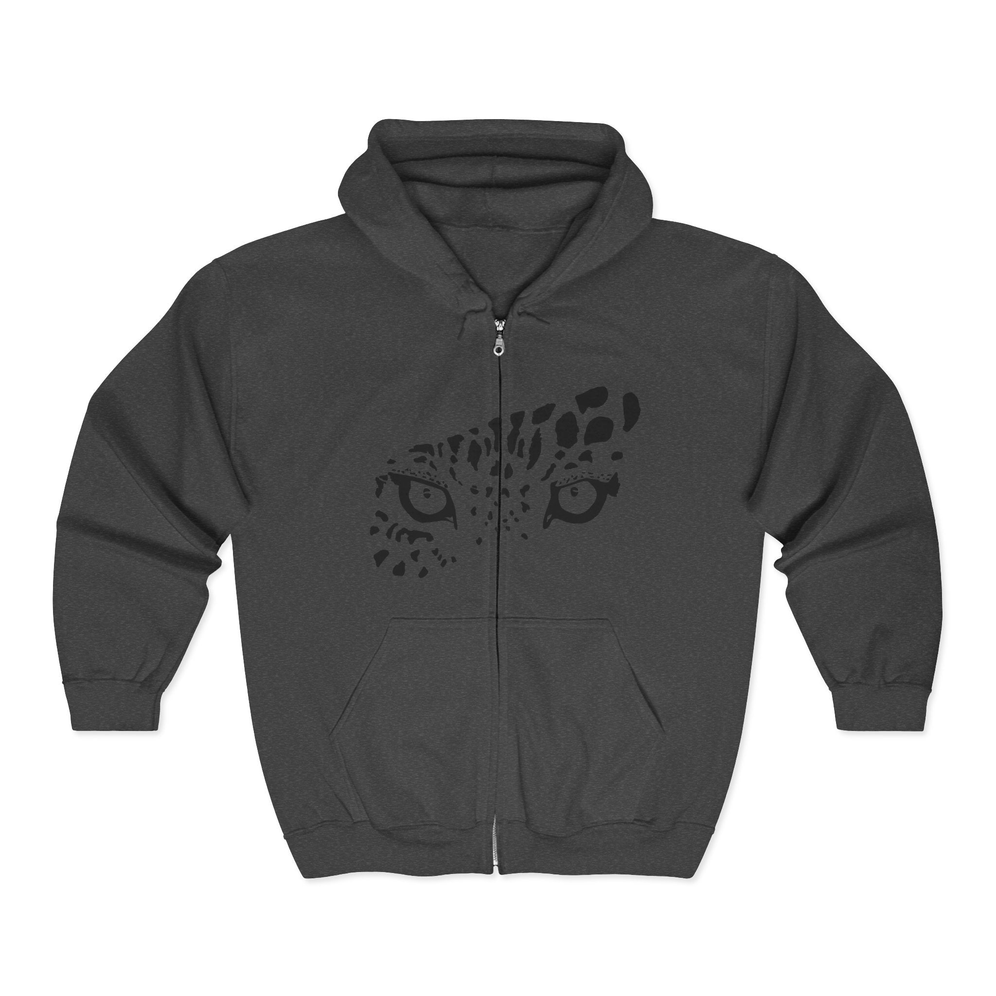Leopard Eyes Zip Hoodie