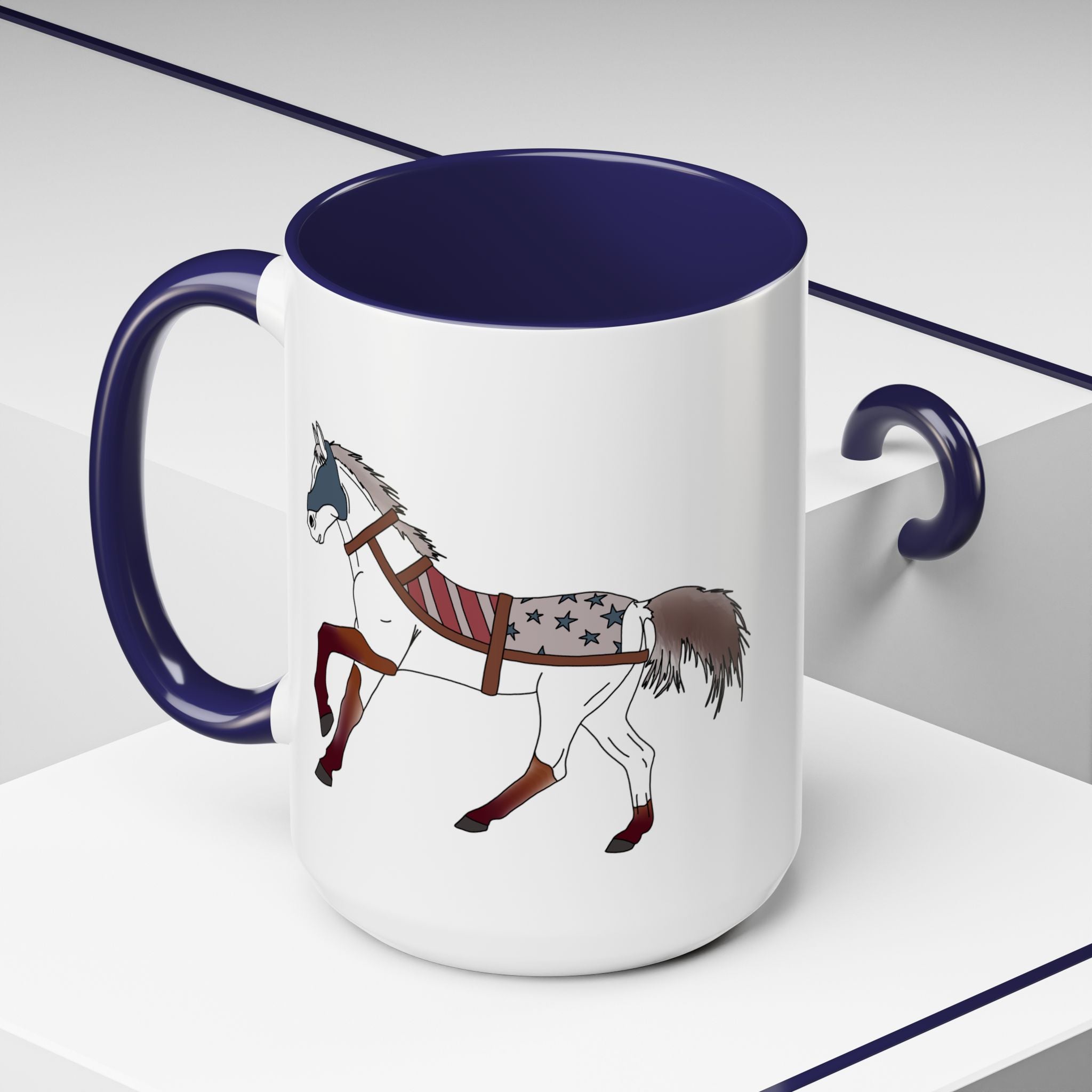 USA Horse Rustic Accent Coffee Mug