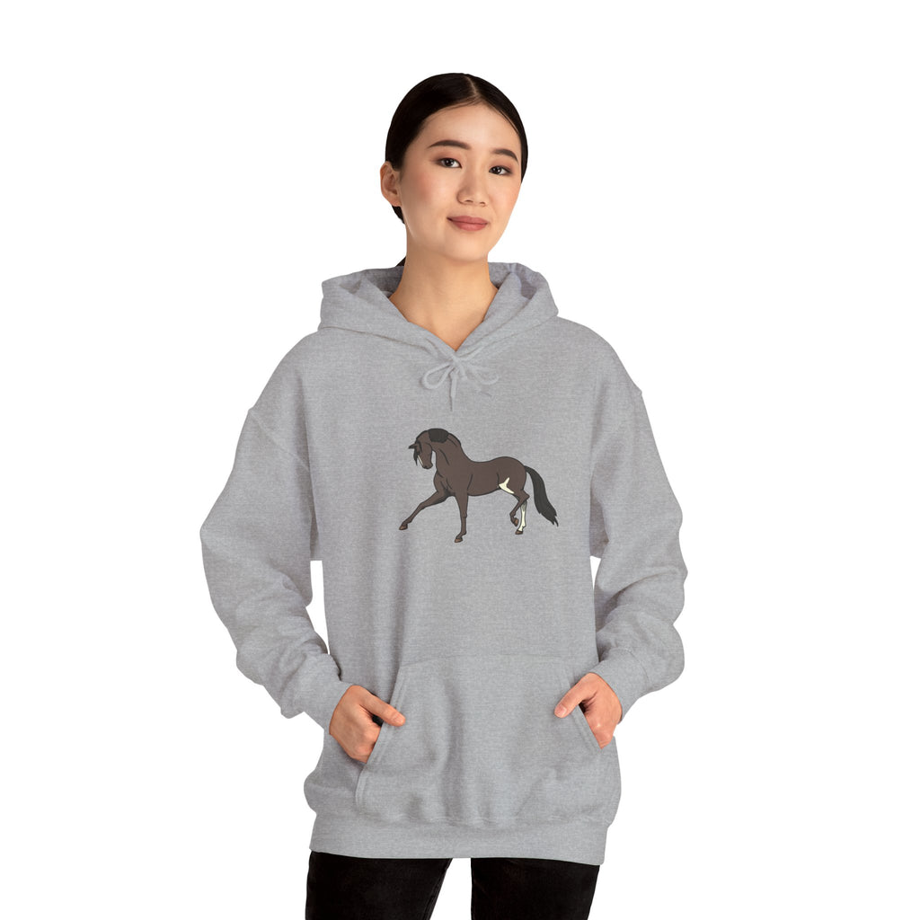 Elegant Brown Trotting Horse Sweatshirt