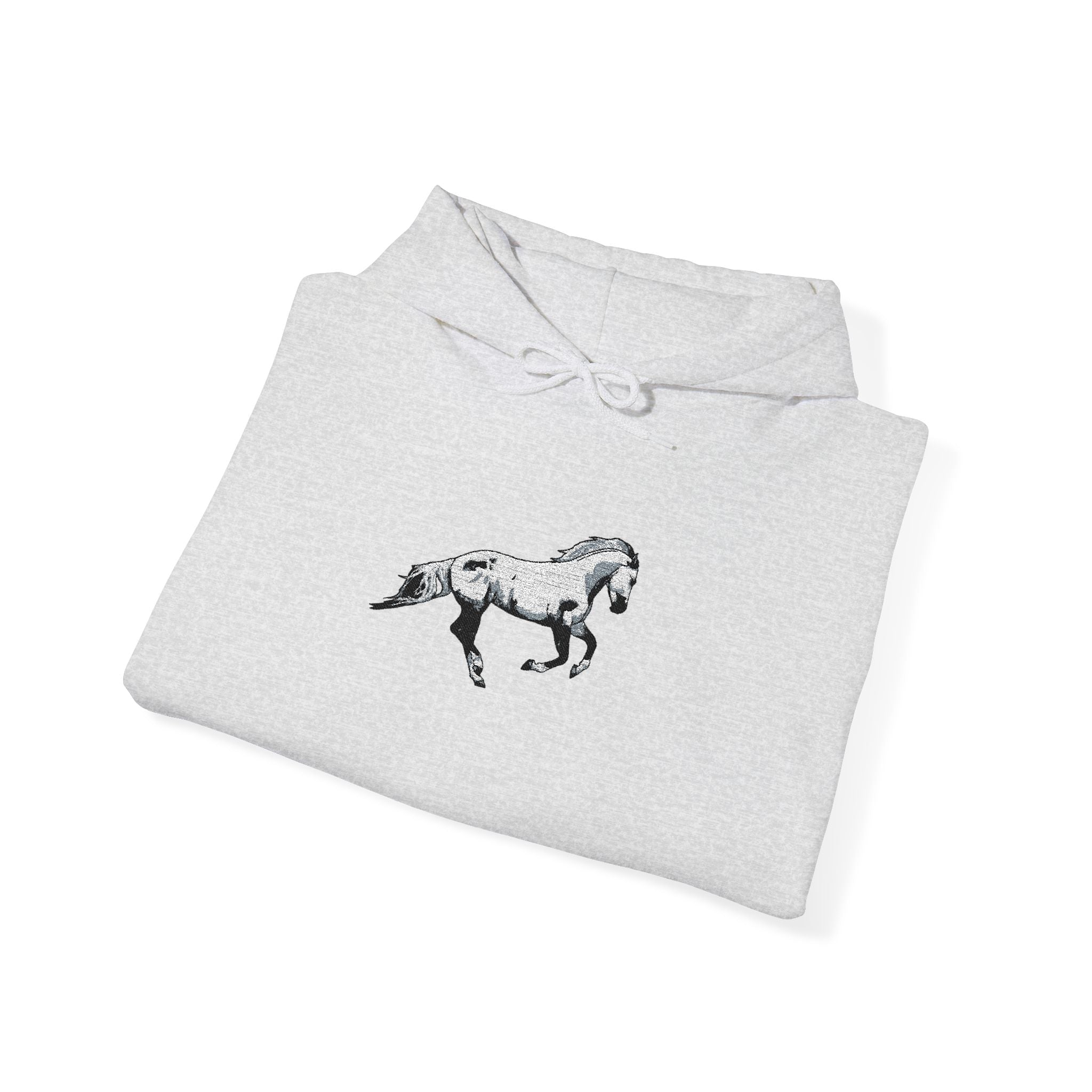 Embroidered Horse Hoodie