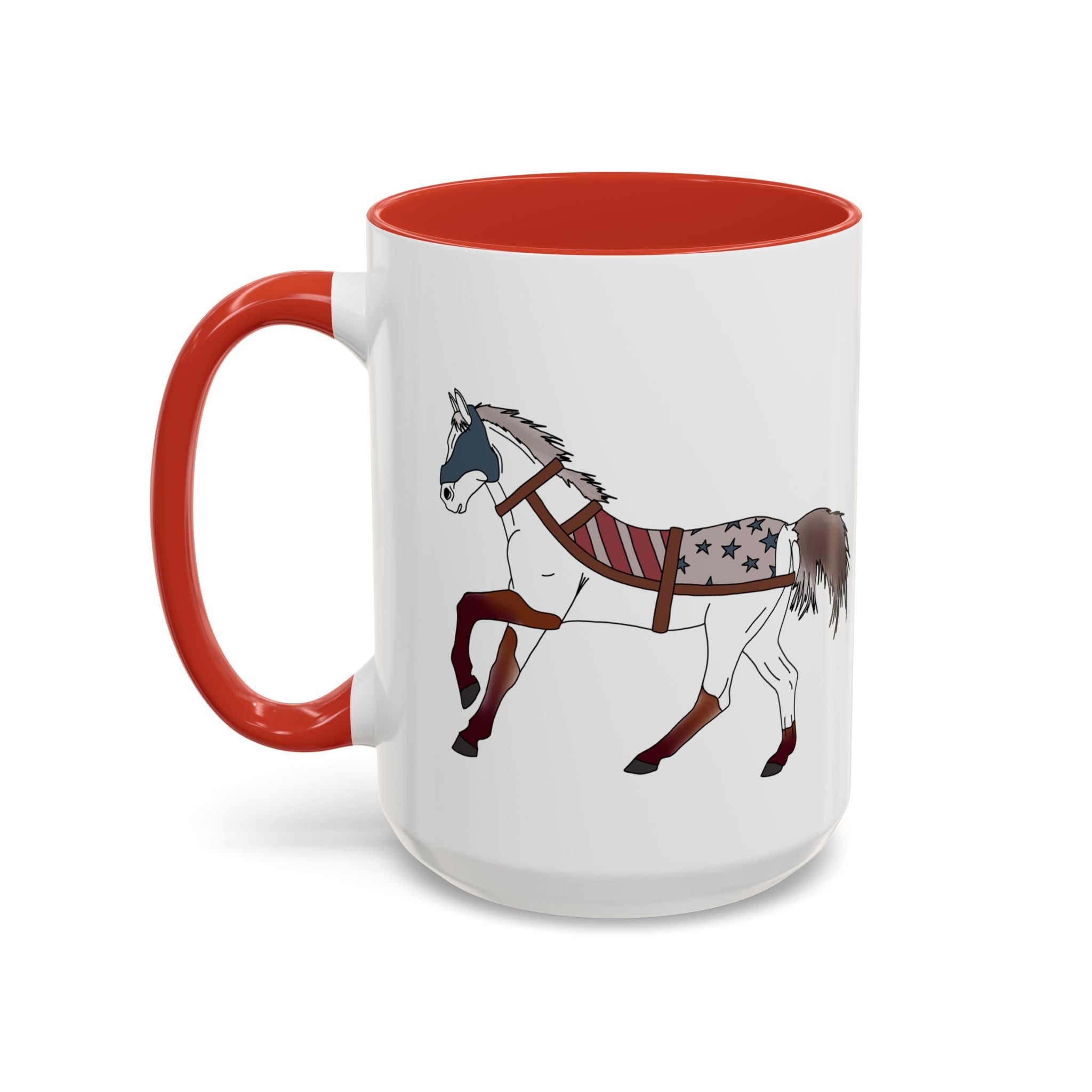 USA Horse Rustic Accent Coffee Mug