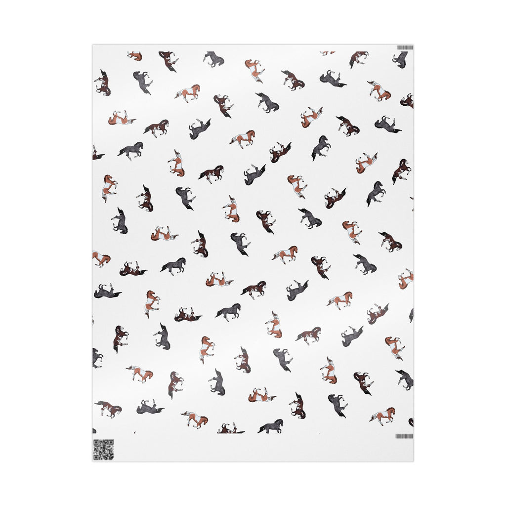 Horse Pattern Wrapping Paper - Perfect for Horse Lovers