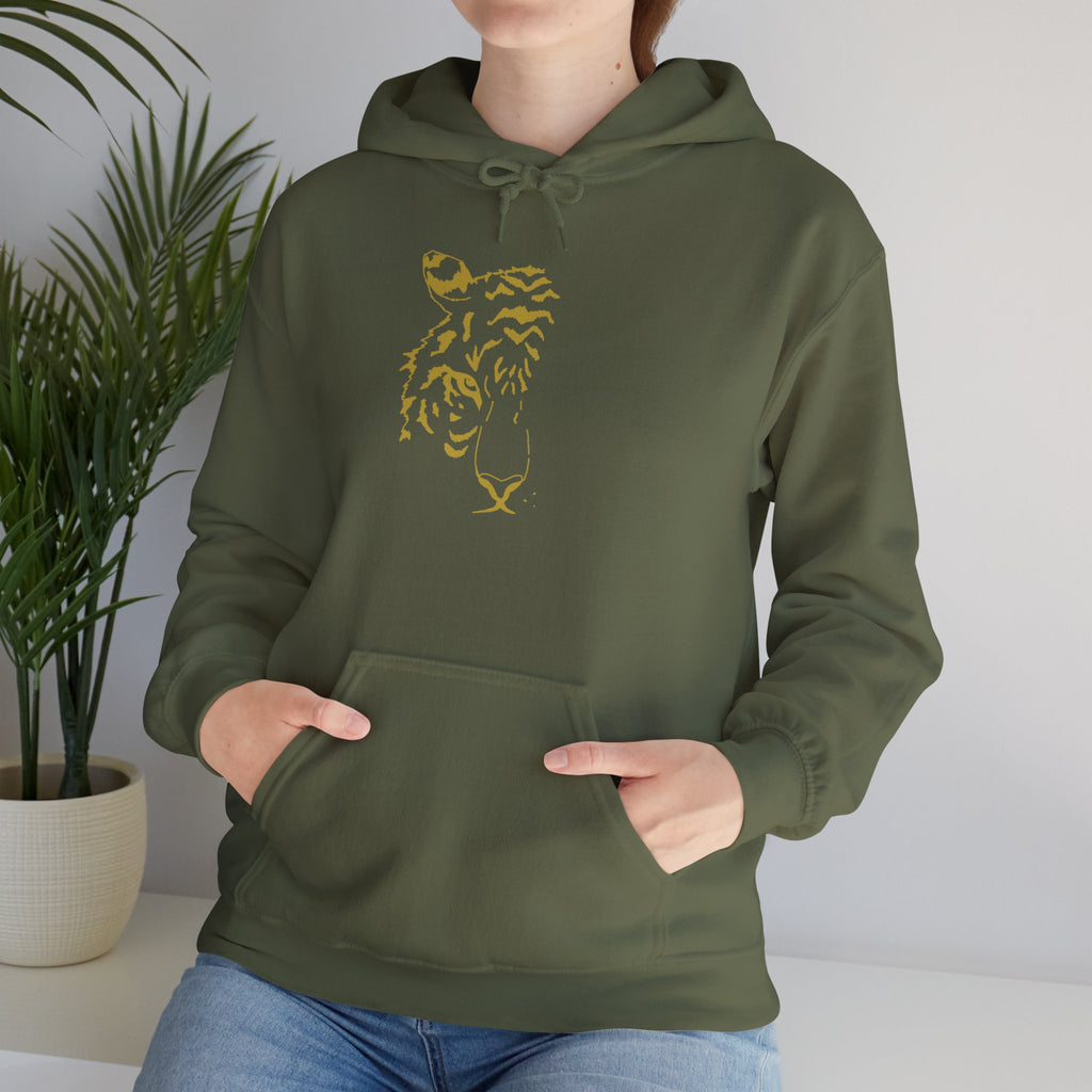 Gold-Finish Tiger Hoodie