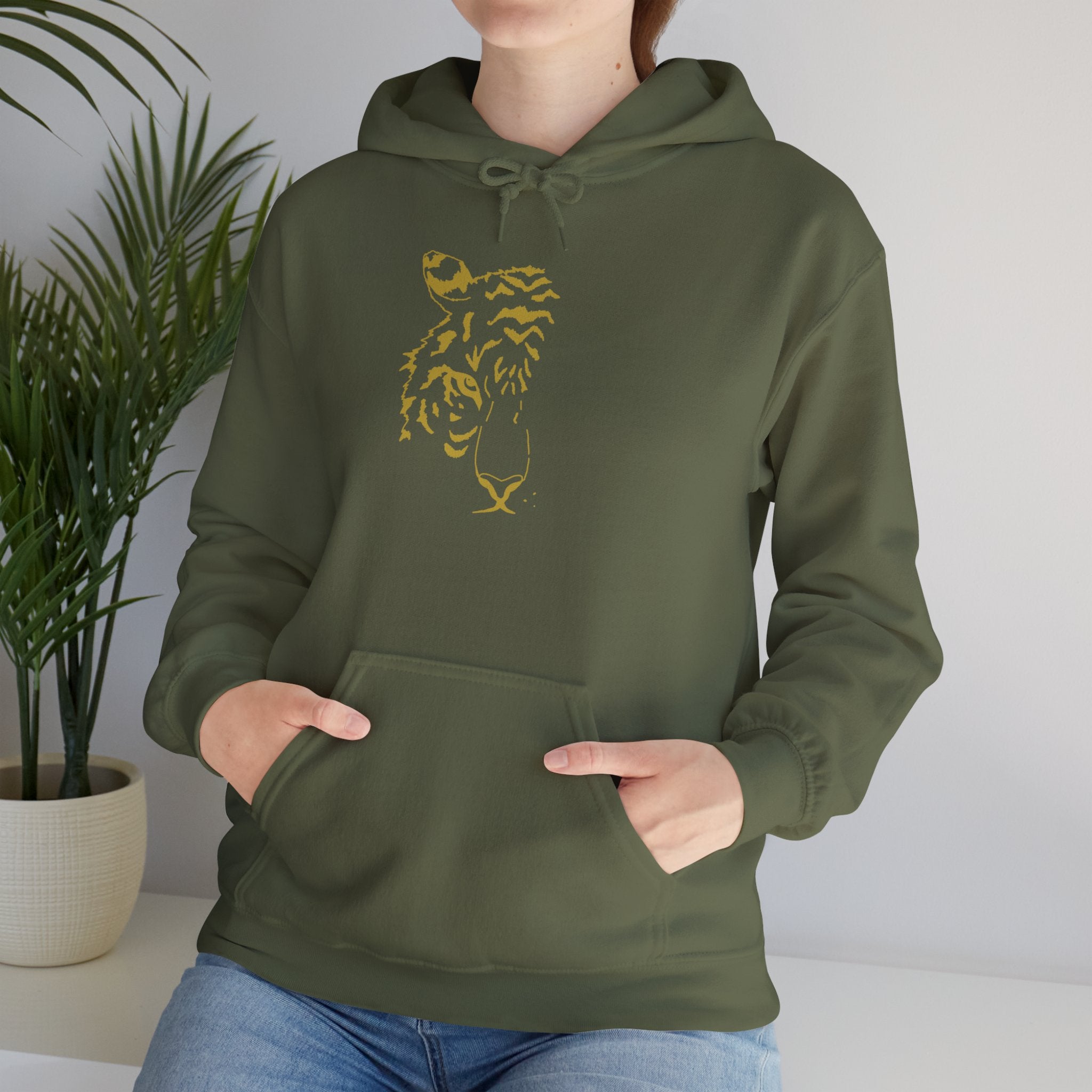 Gold-Finish Tiger Hoodie