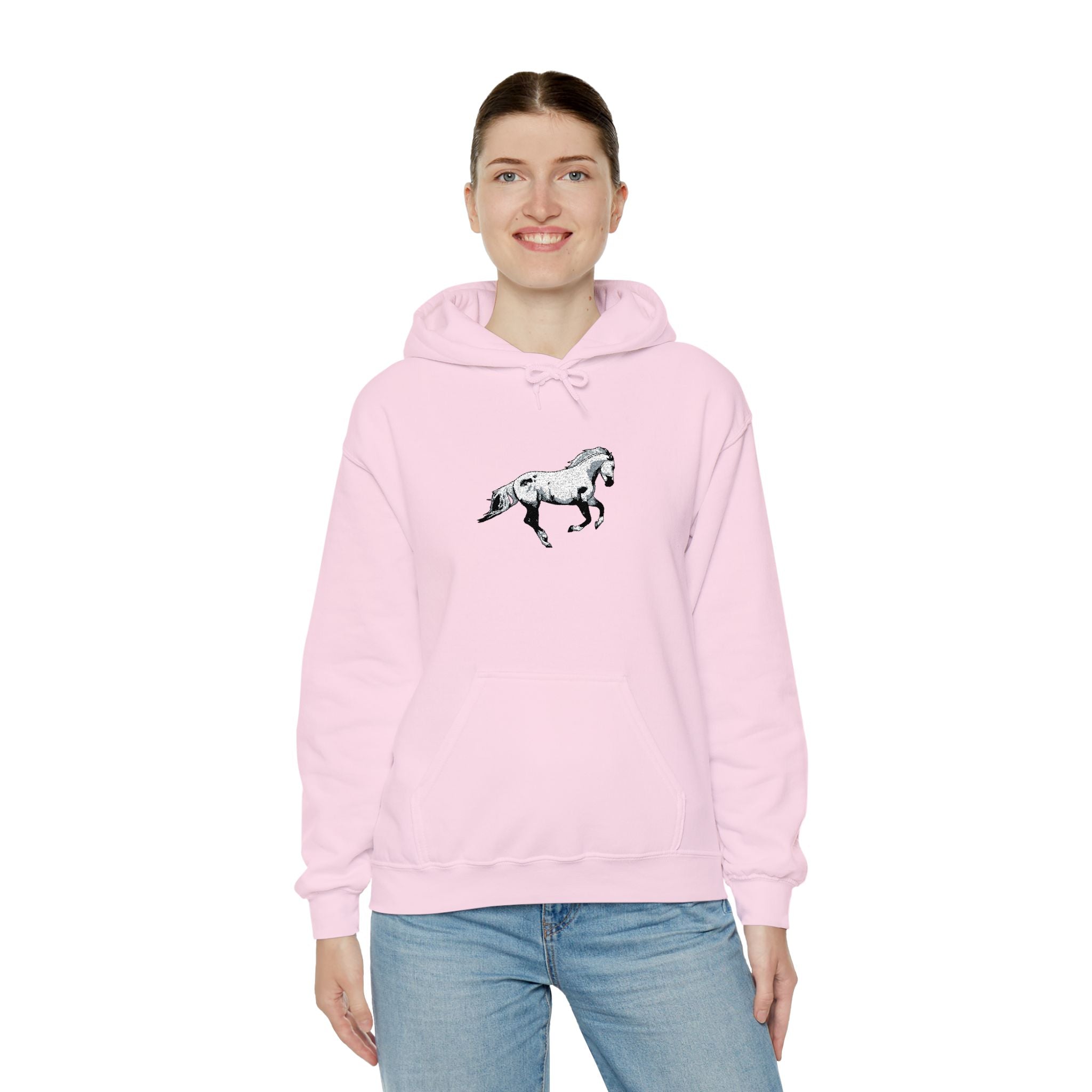 Embroidered Horse Hoodie