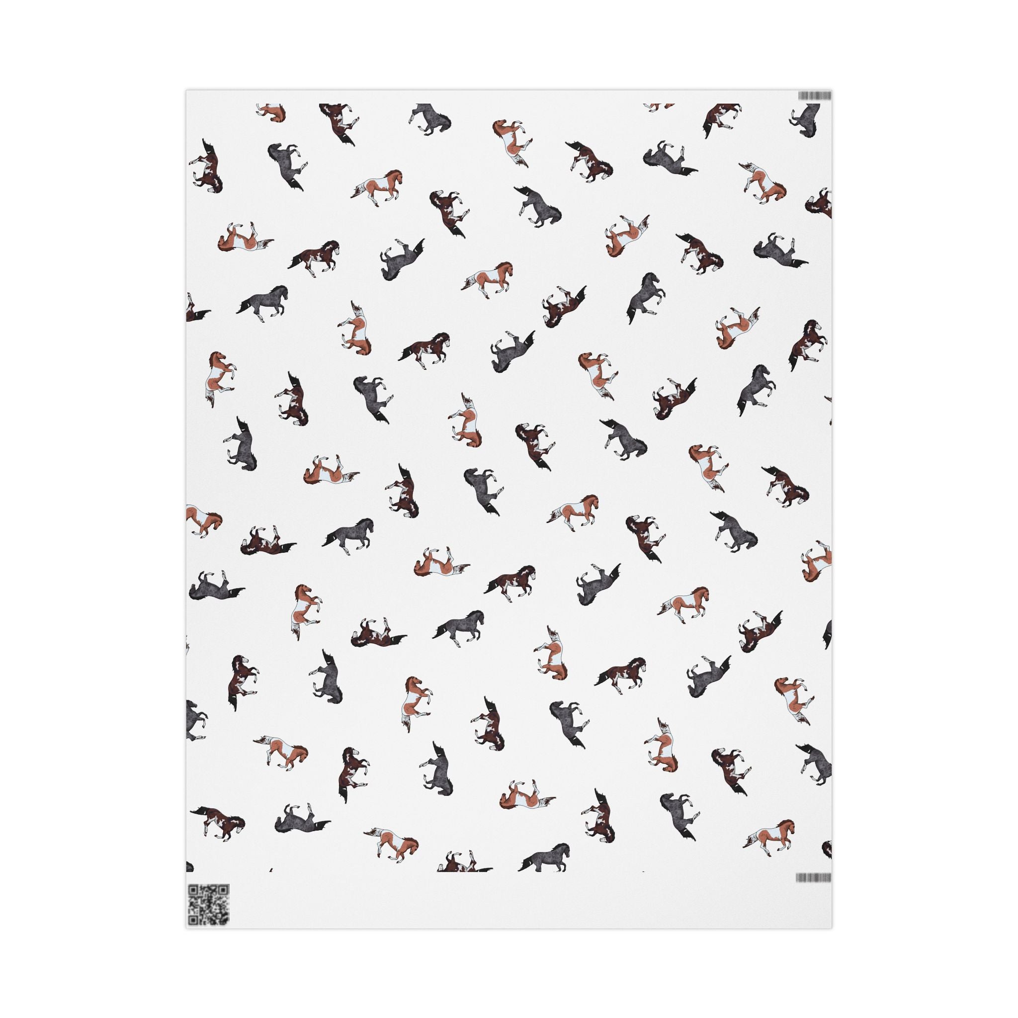 Horse Pattern Wrapping Paper - Perfect for Horse Lovers