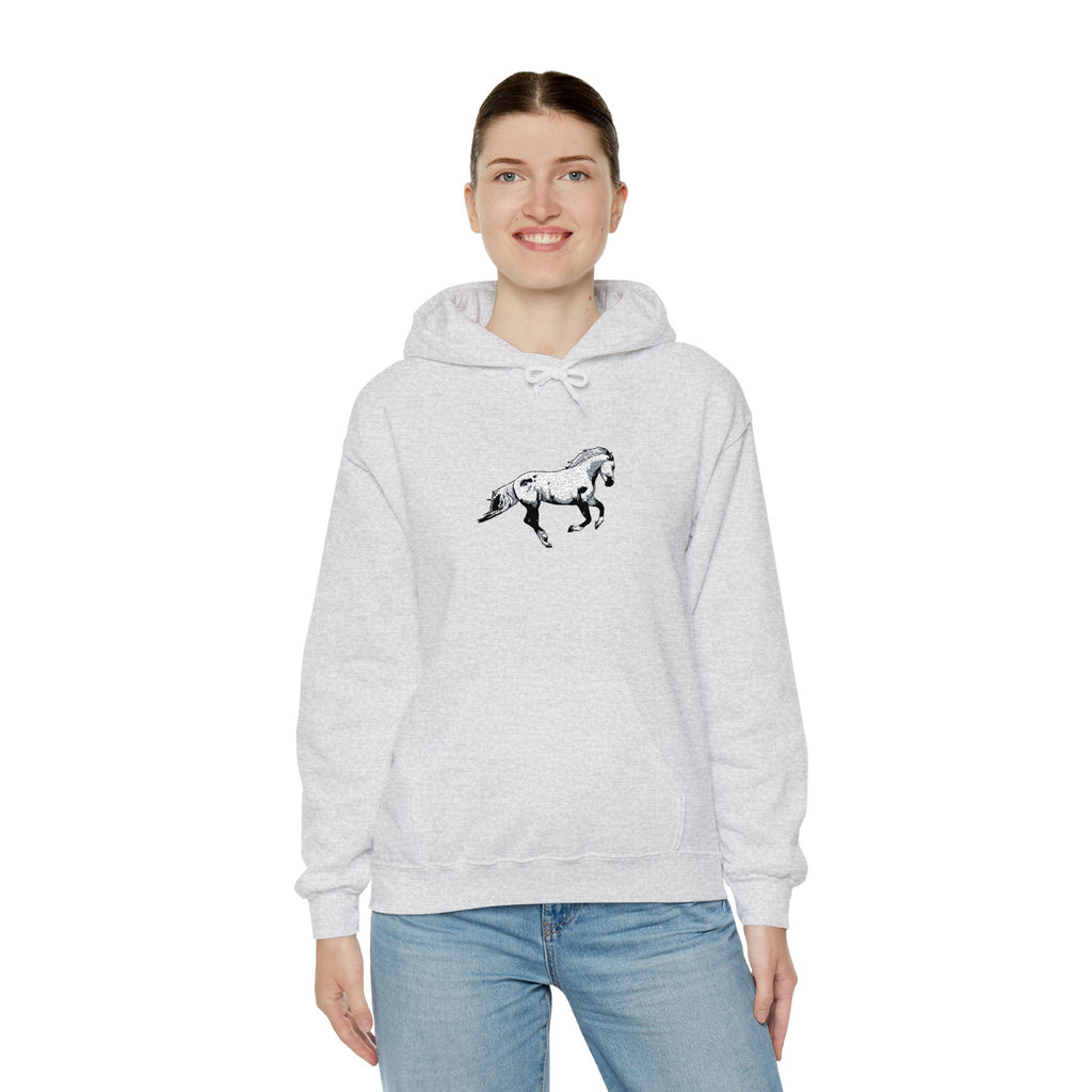 Embroidered Horse Hoodie