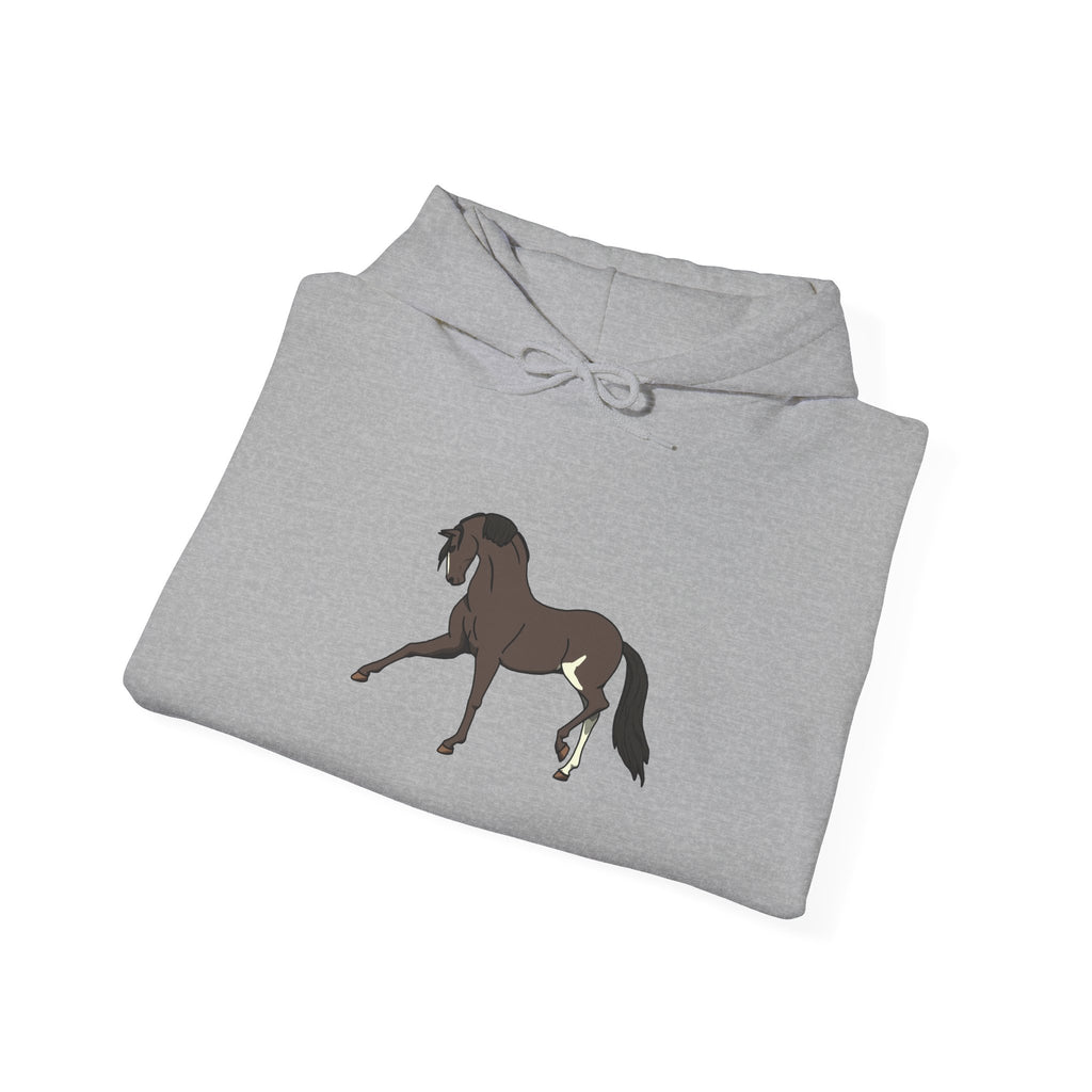 Elegant Brown Trotting Horse Sweatshirt