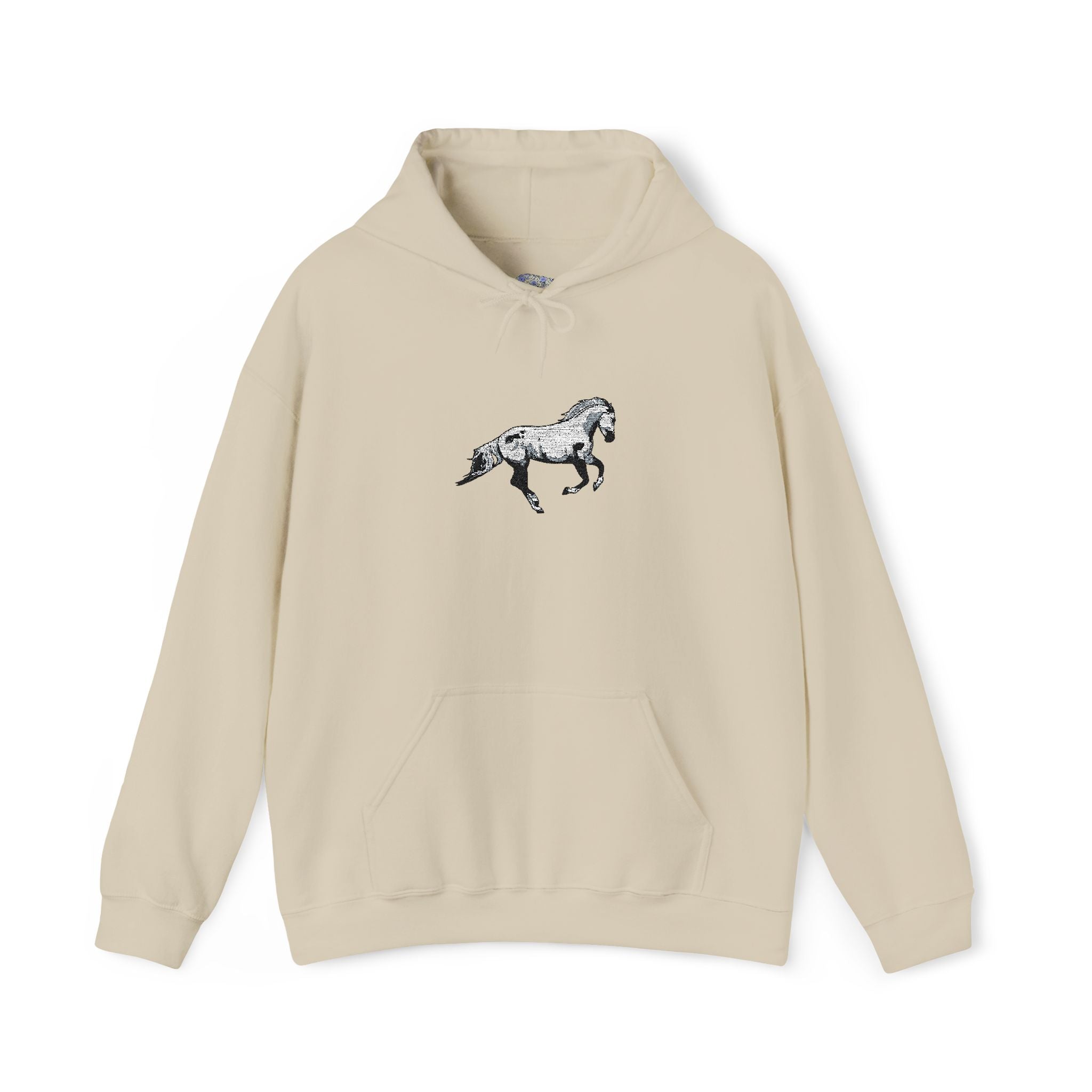 Embroidered Horse Hoodie