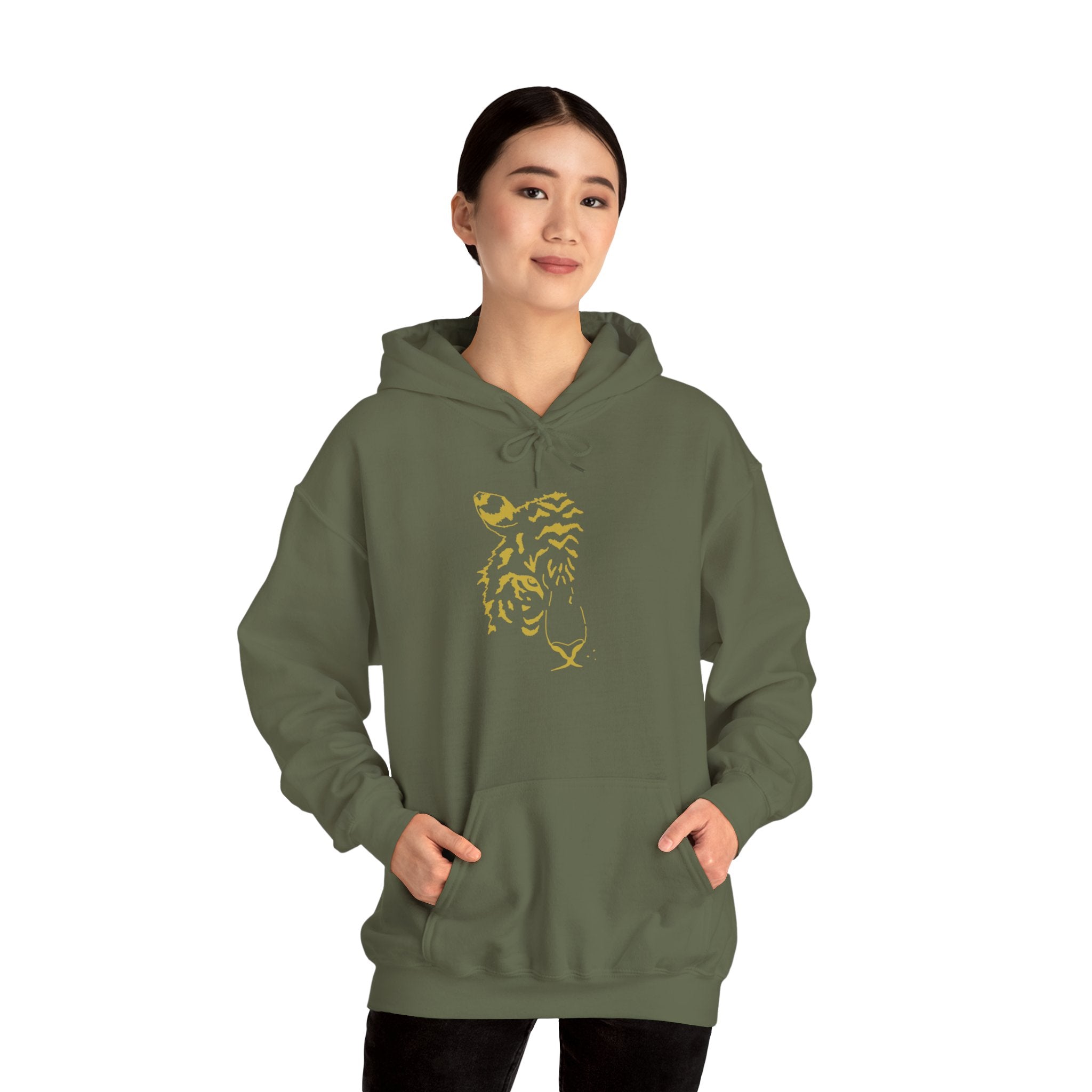 Gold-Finish Tiger Hoodie