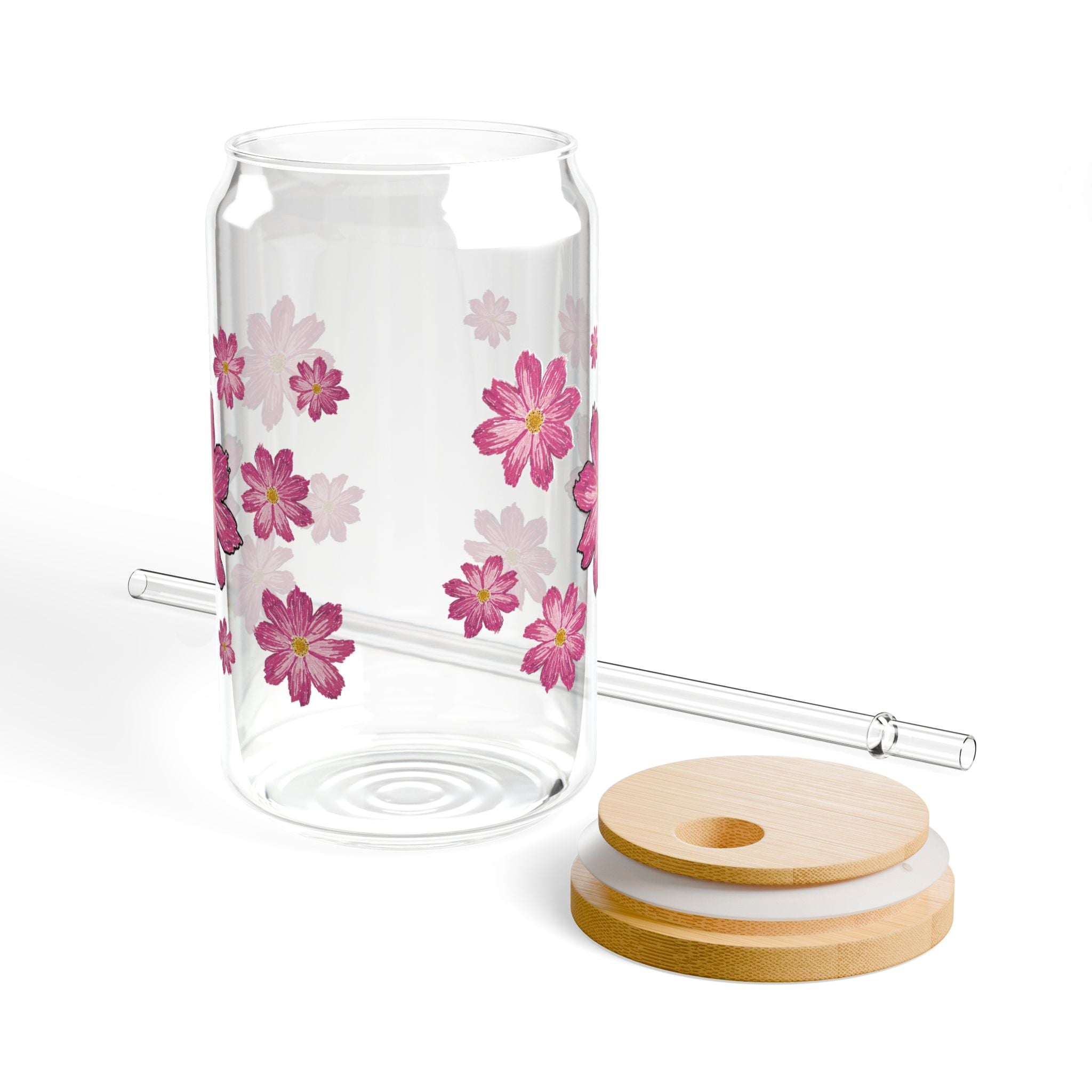 Floral Sipper Glass