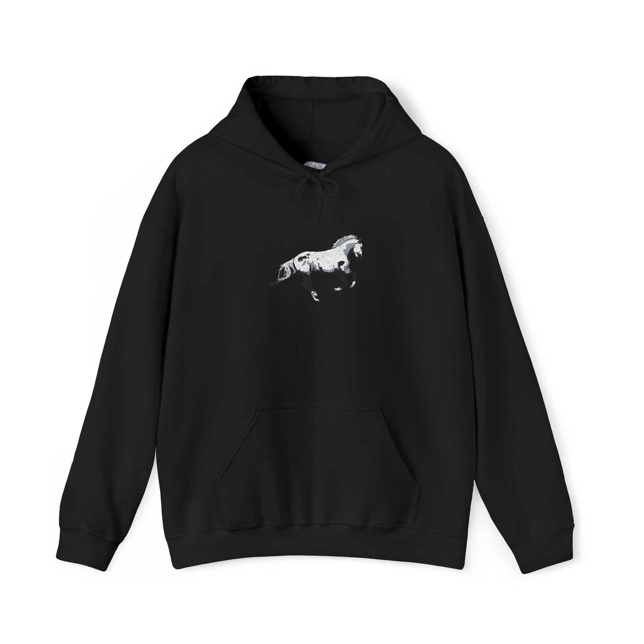Embroidered Horse Hoodie