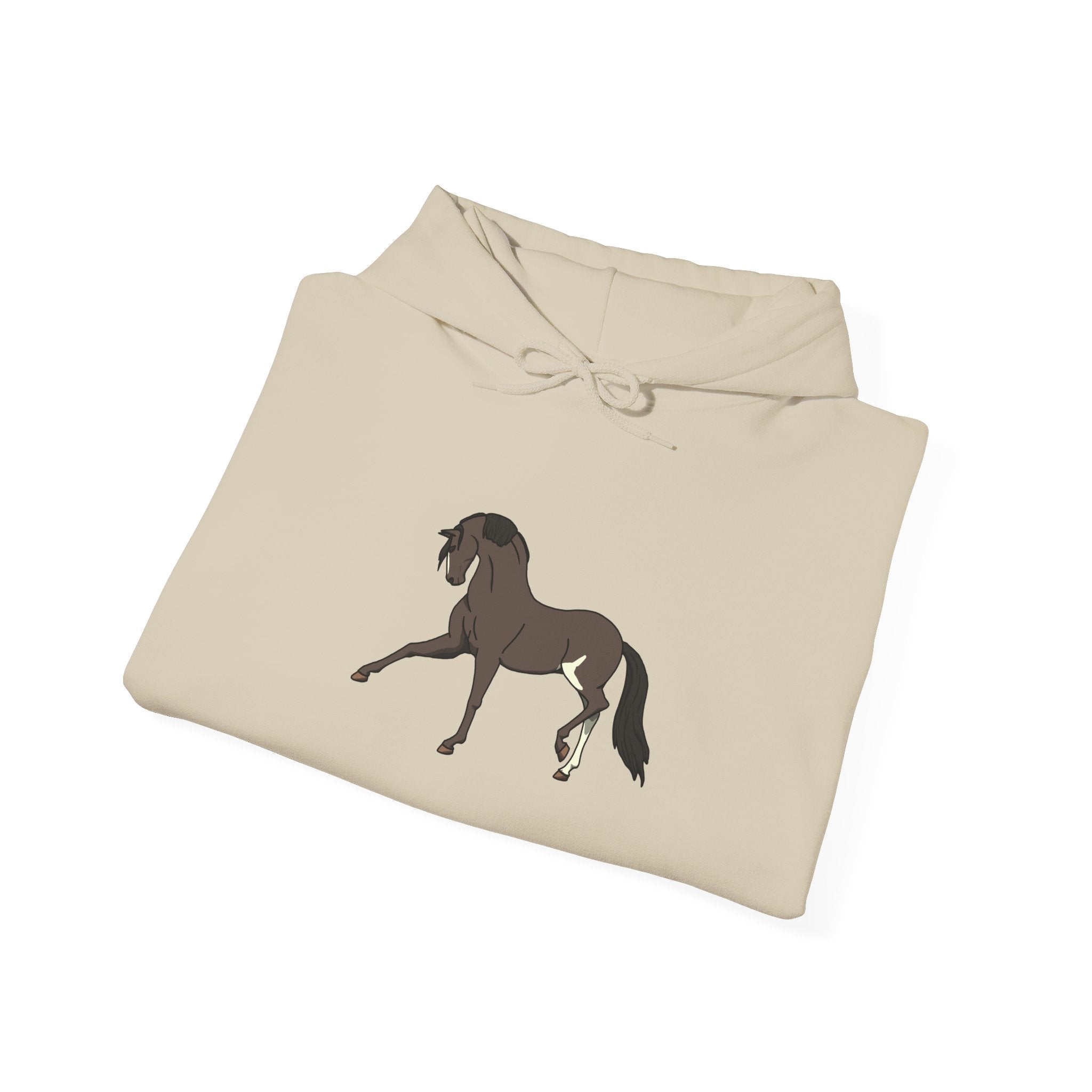 Elegant Brown Trotting Horse Sweatshirt