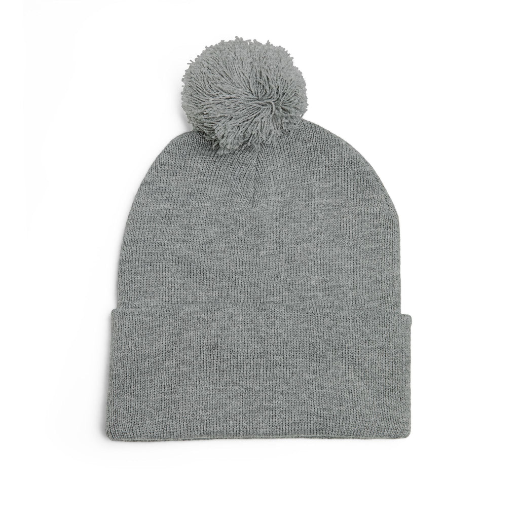 Casey's Embroidered Pom-Pom Winter Hat