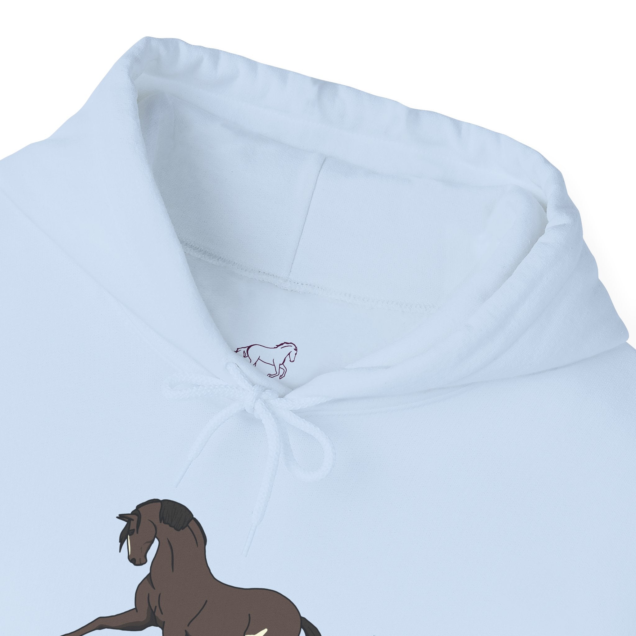 Elegant Brown Trotting Horse Sweatshirt