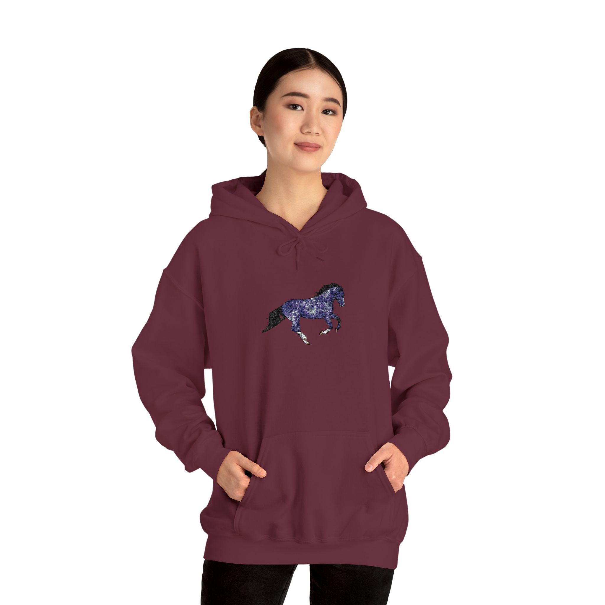Horse Dapple Grey Hooded Sweatshirt