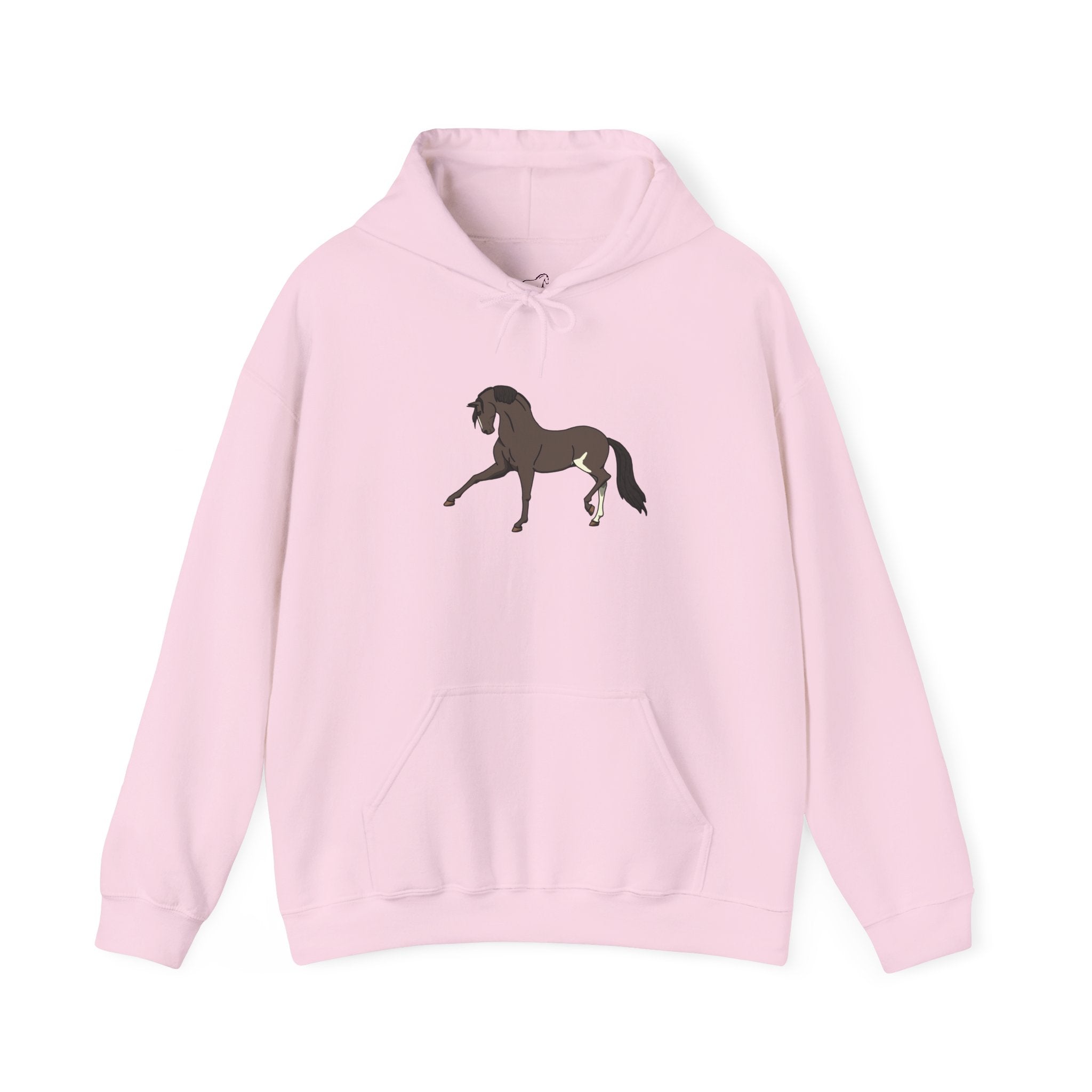 Elegant Brown Trotting Horse Sweatshirt