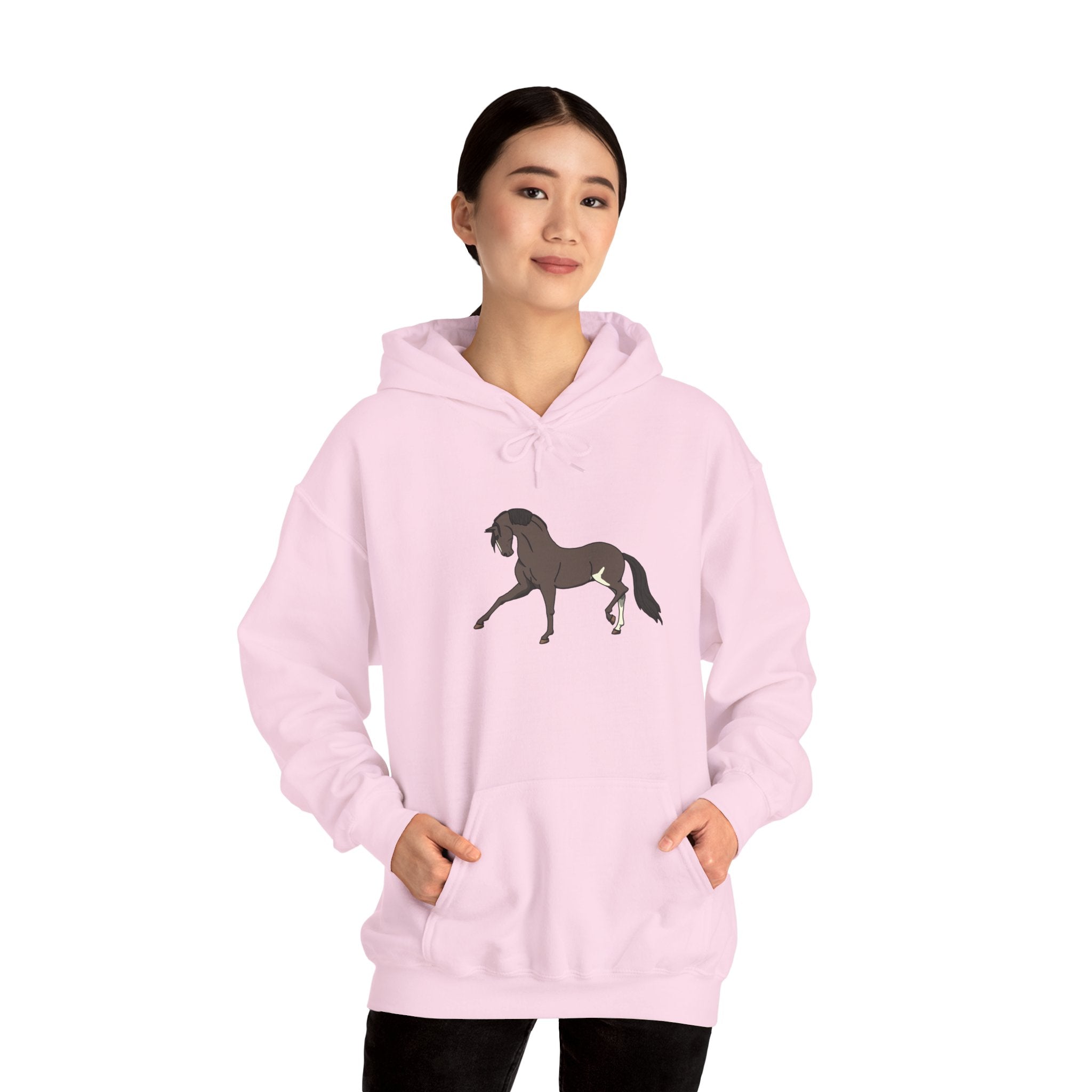 Elegant Brown Trotting Horse Sweatshirt
