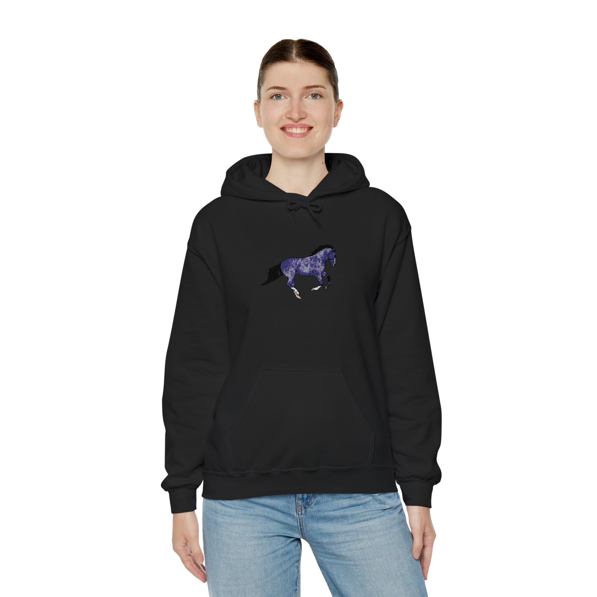 Horse Dapple Grey Hooded Sweatshirt