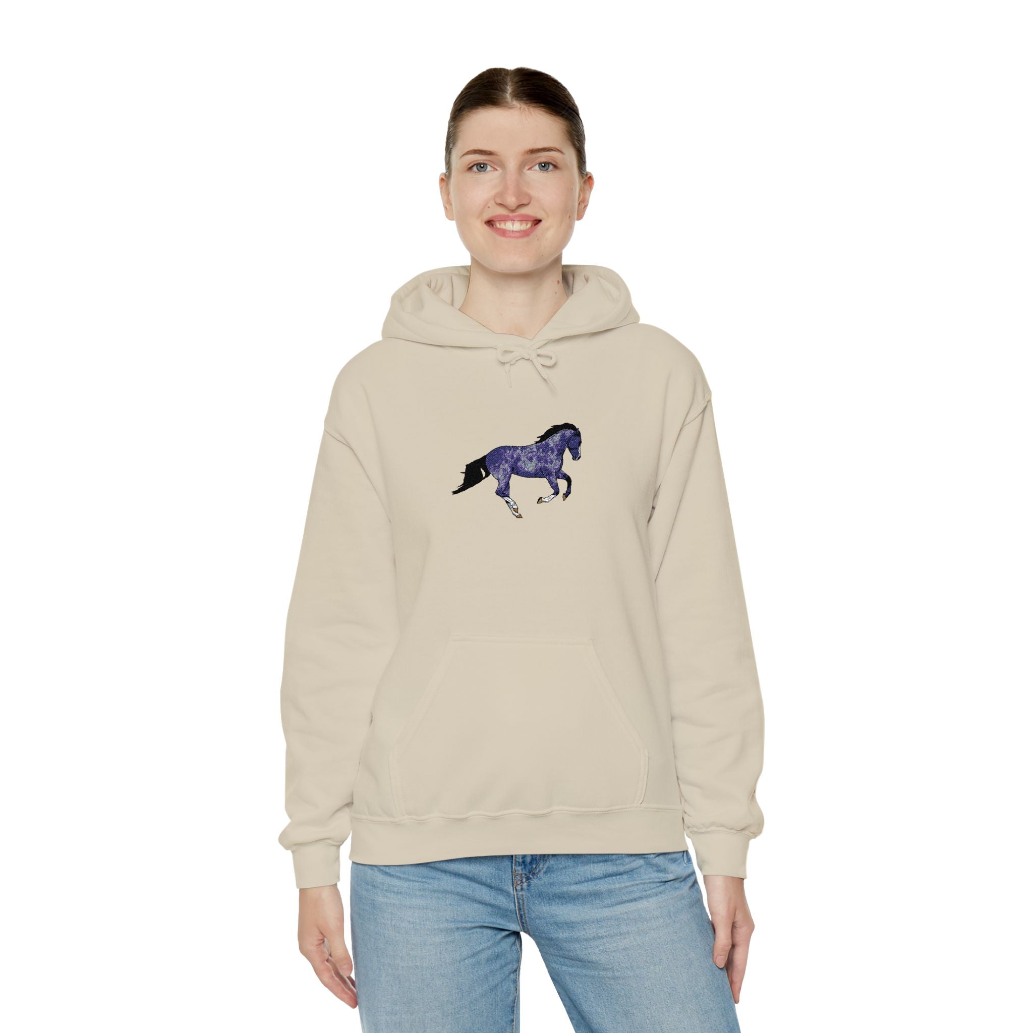 Horse Dapple Grey Hooded Sweatshirt