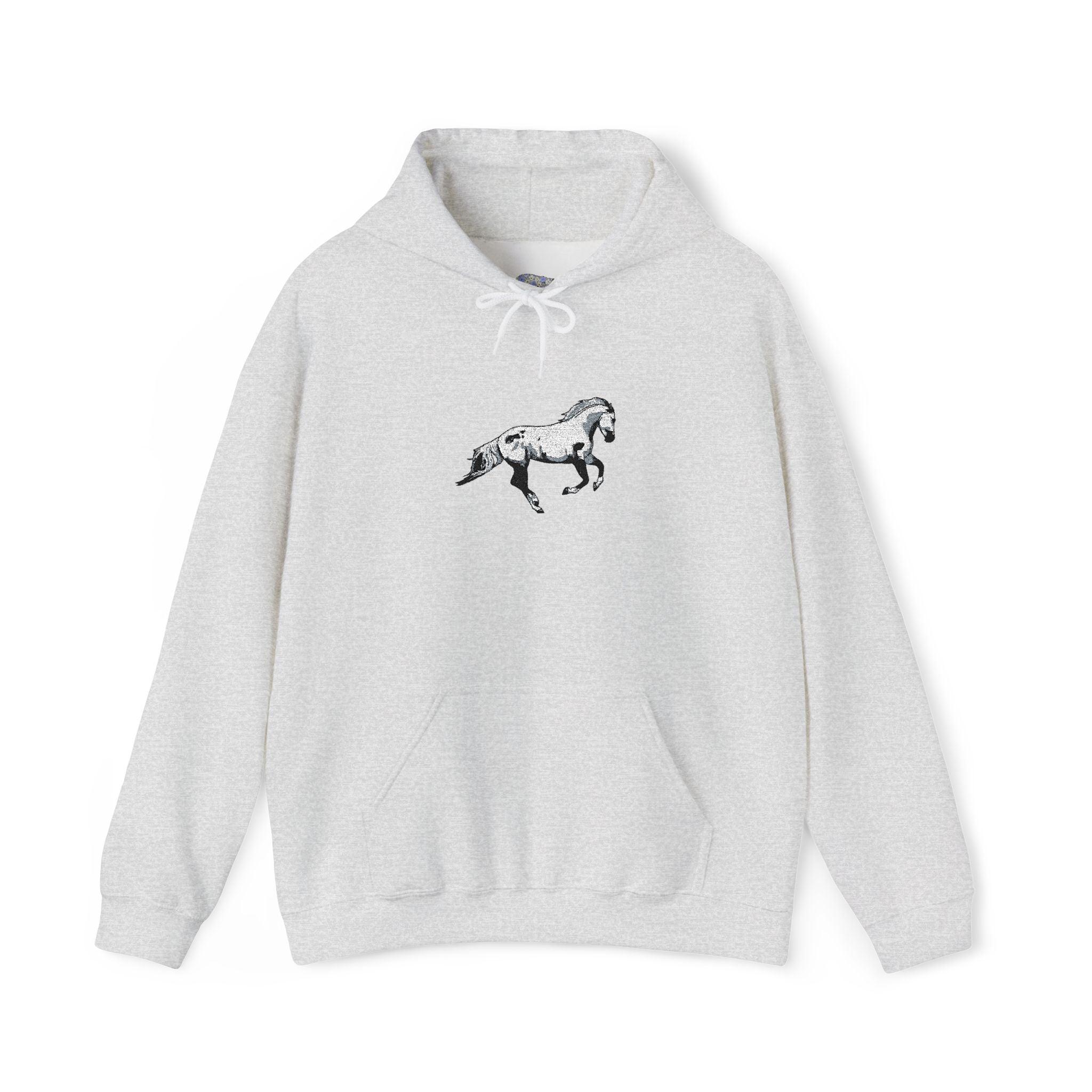 Embroidered Horse Hoodie