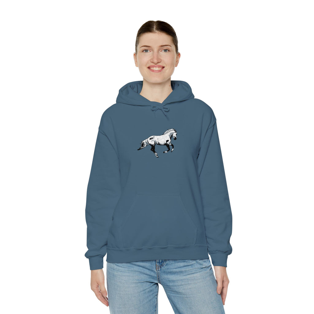 Embroidered Horse Hoodie