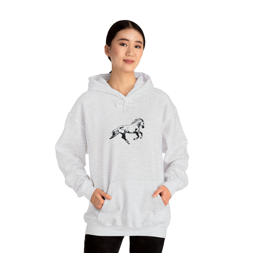 Embroidered Horse Hoodie