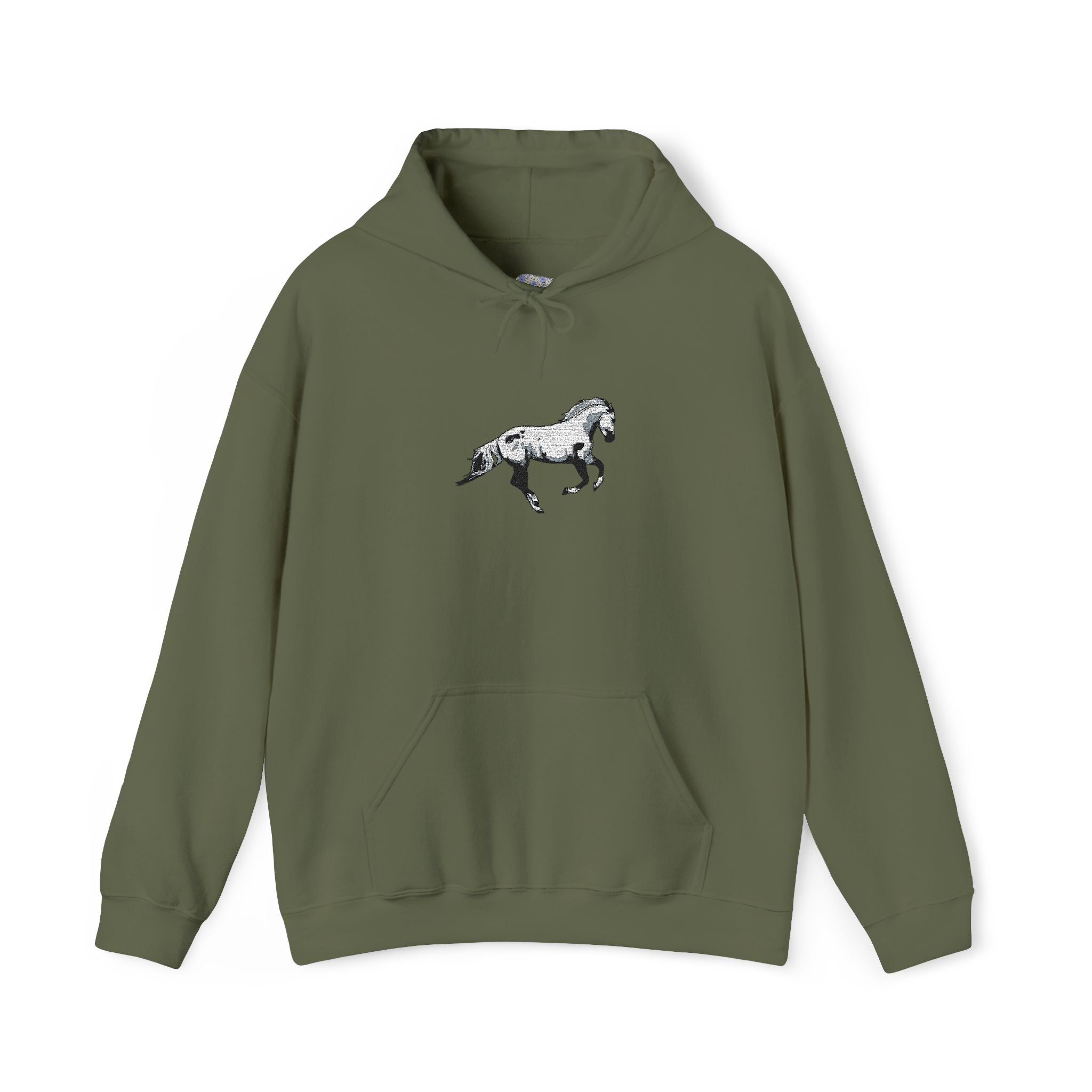 Embroidered Horse Hoodie