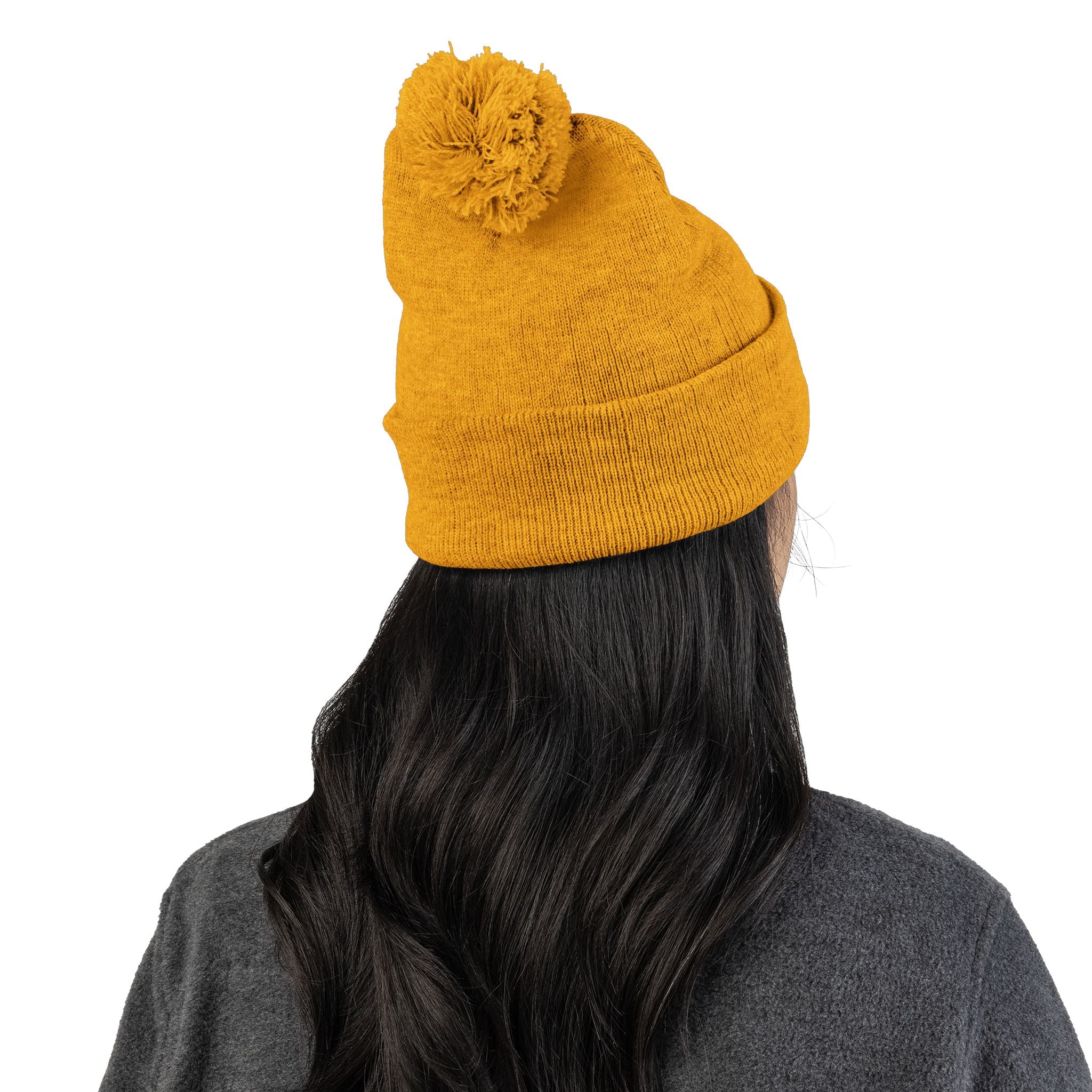 Casey's Embroidered Pom-Pom Winter Hat