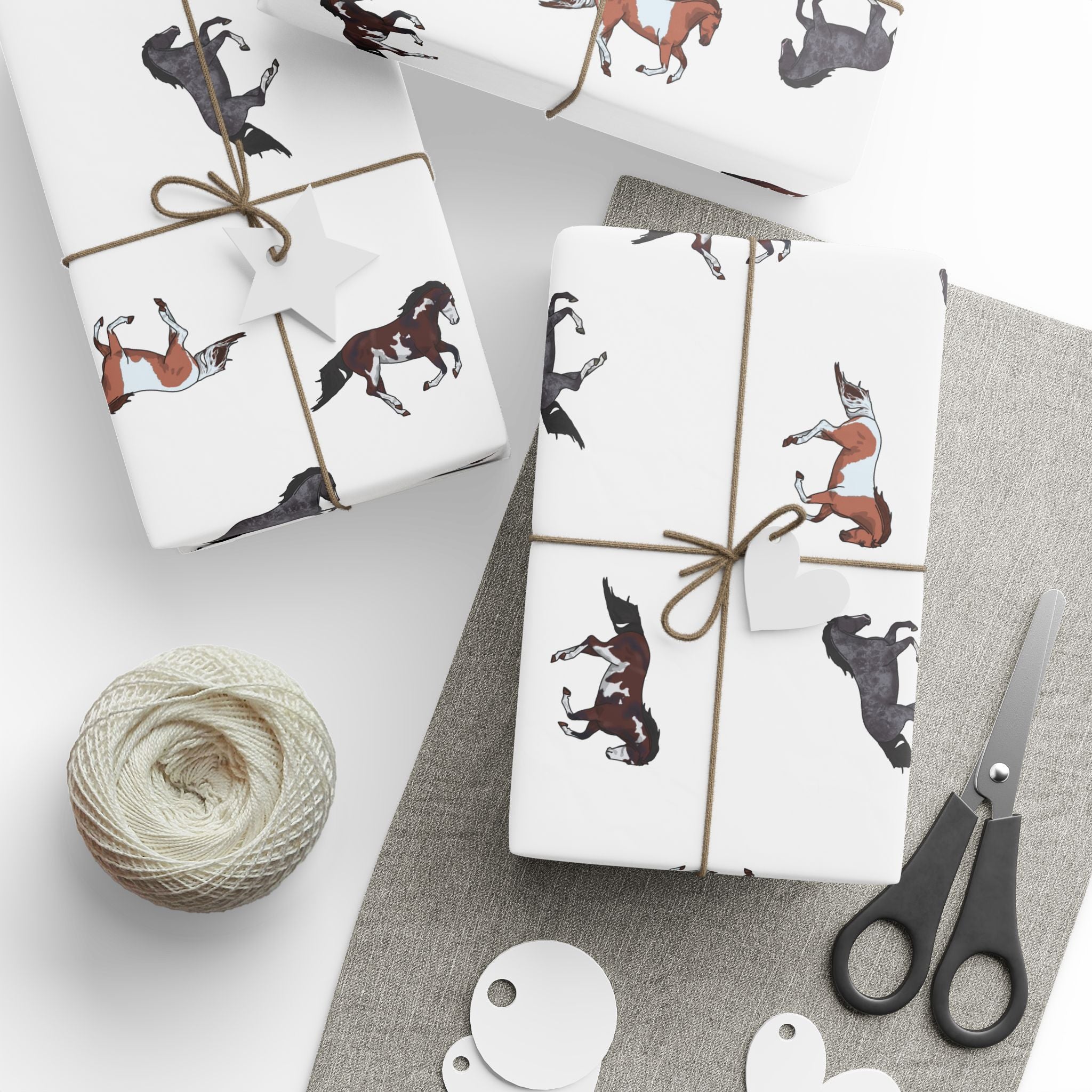Horse Pattern Wrapping Paper - Perfect for Horse Lovers