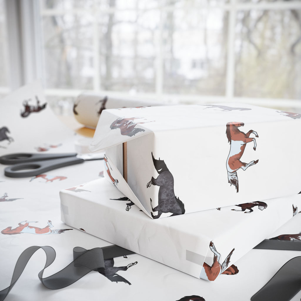 Horse Pattern Wrapping Paper - Perfect for Horse Lovers