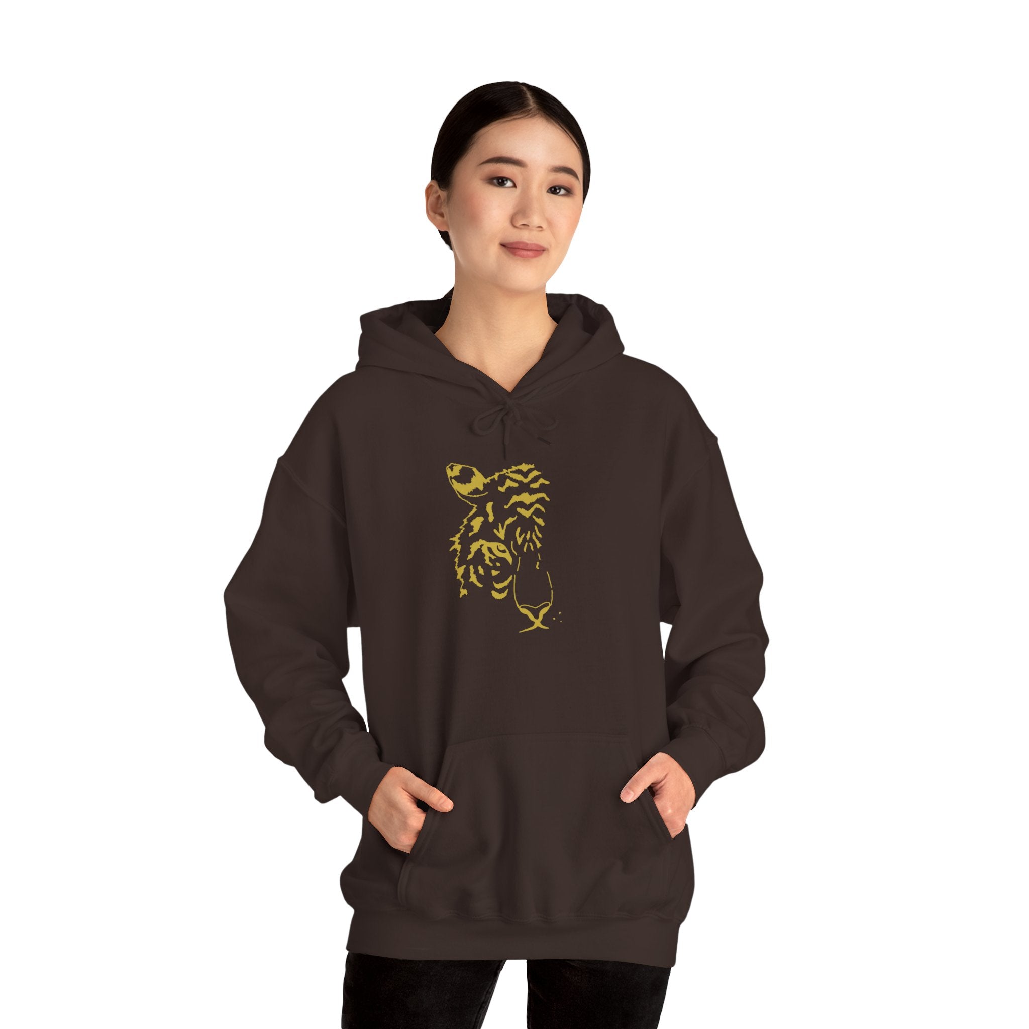 Gold-Finish Tiger Hoodie
