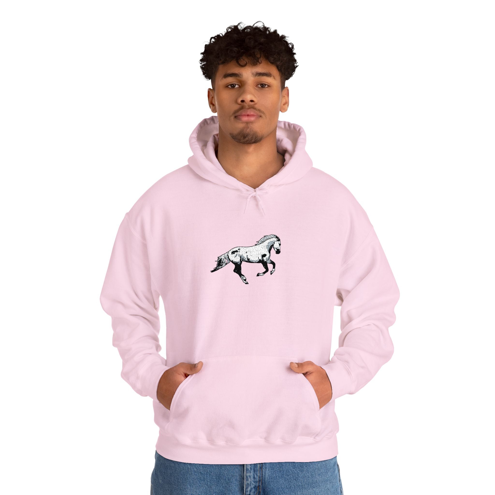 Embroidered Horse Hoodie