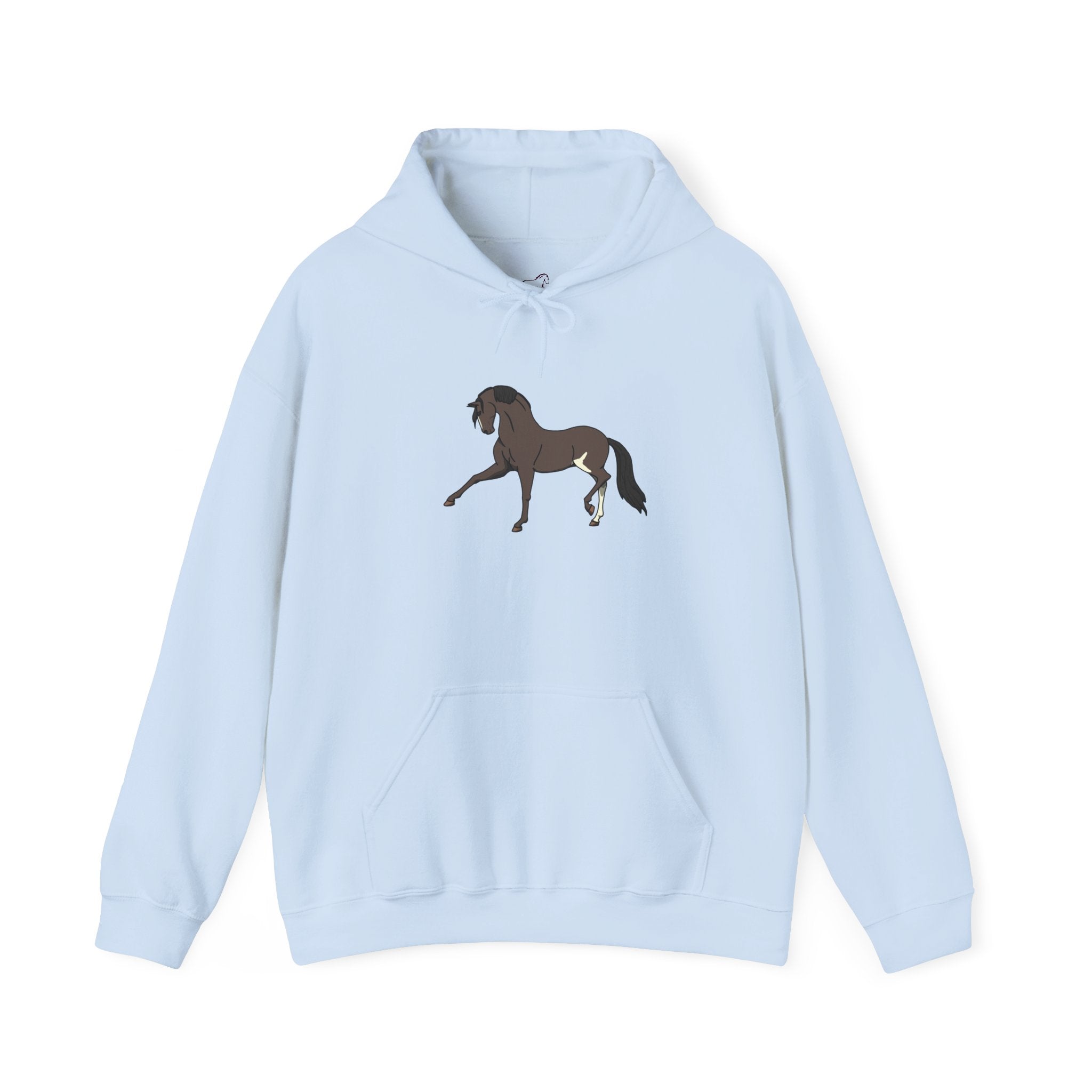 Elegant Brown Trotting Horse Sweatshirt