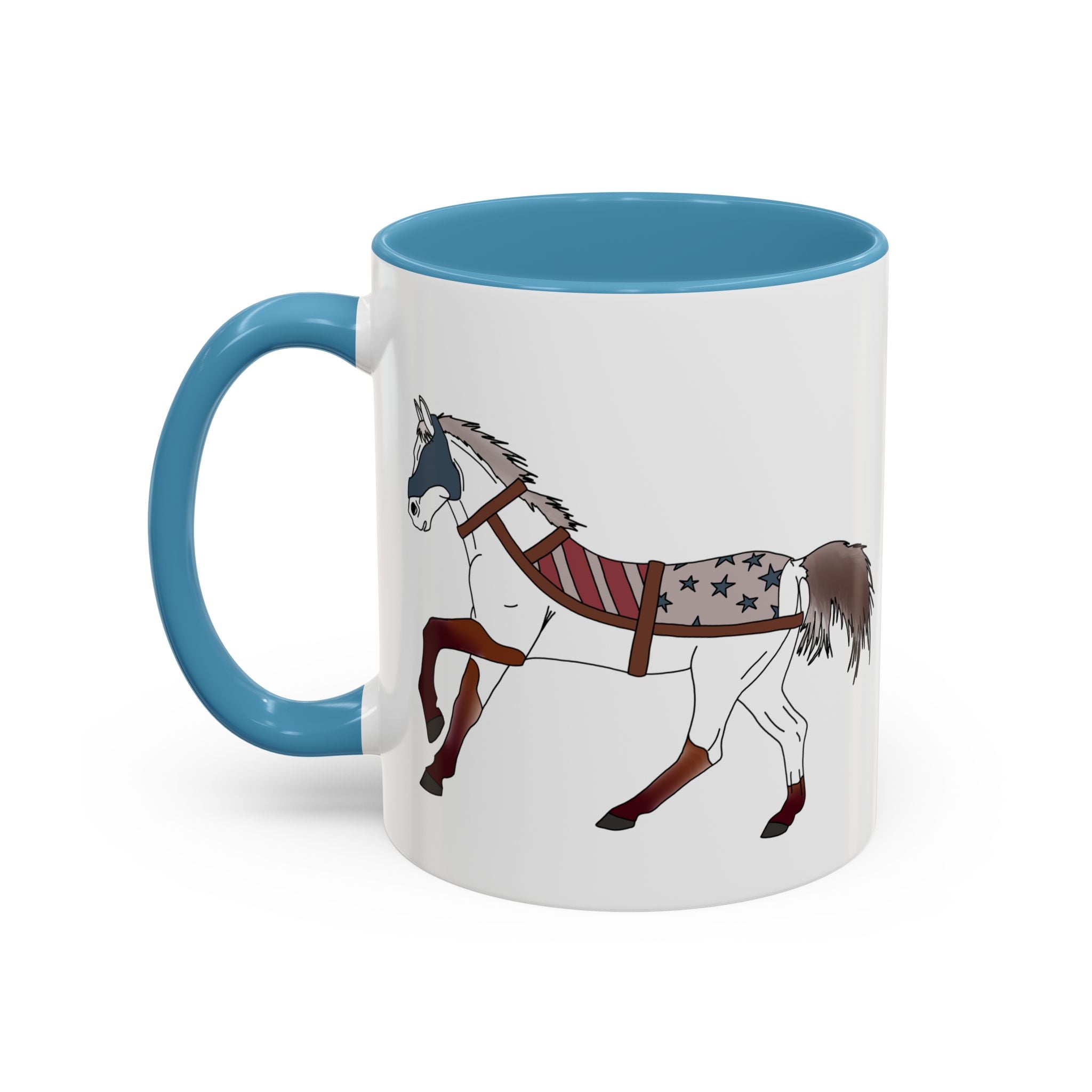 USA Horse Rustic Accent Coffee Mug