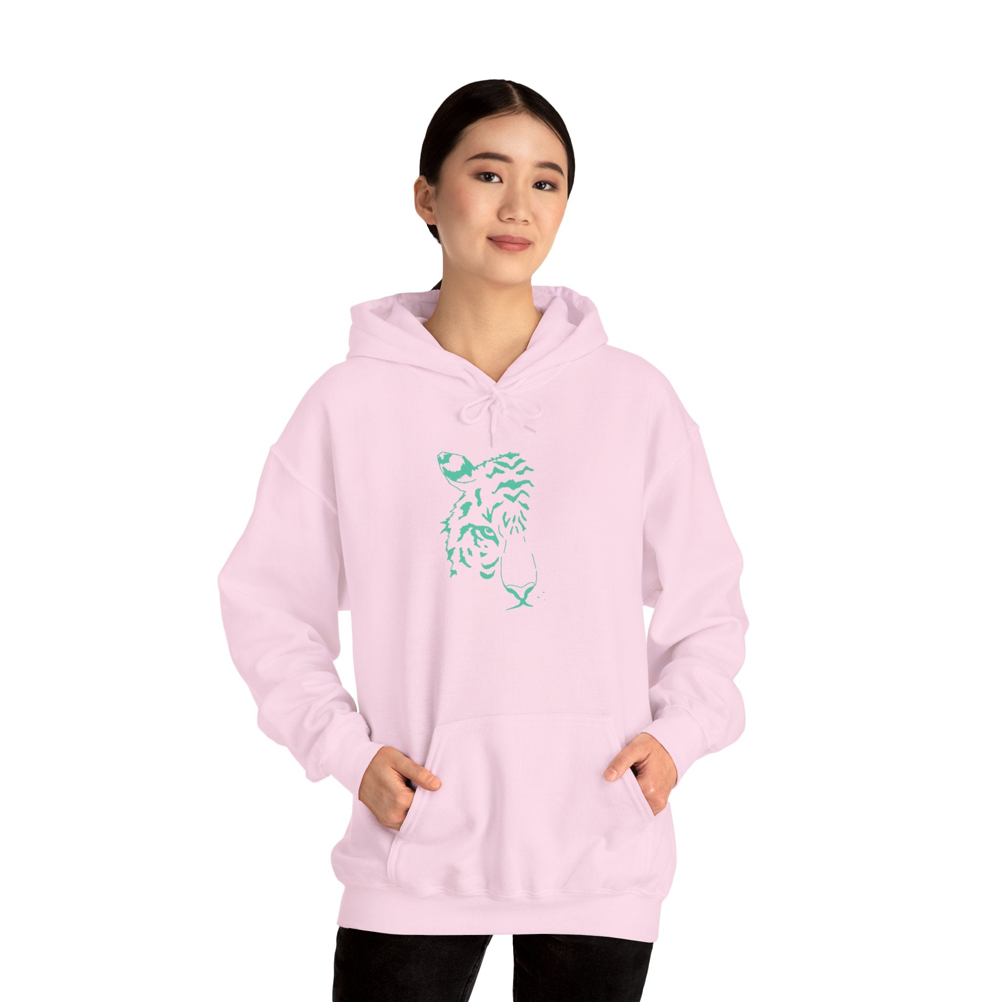 Cyan Tiger Hoodie
