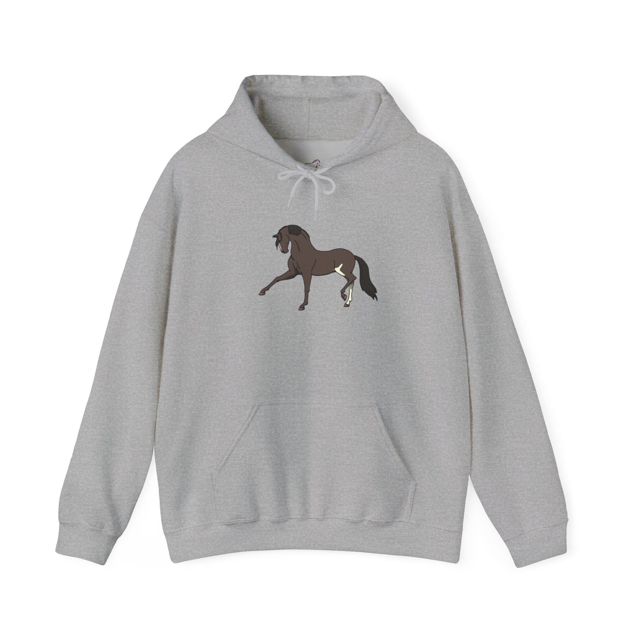Elegant Brown Trotting Horse Sweatshirt